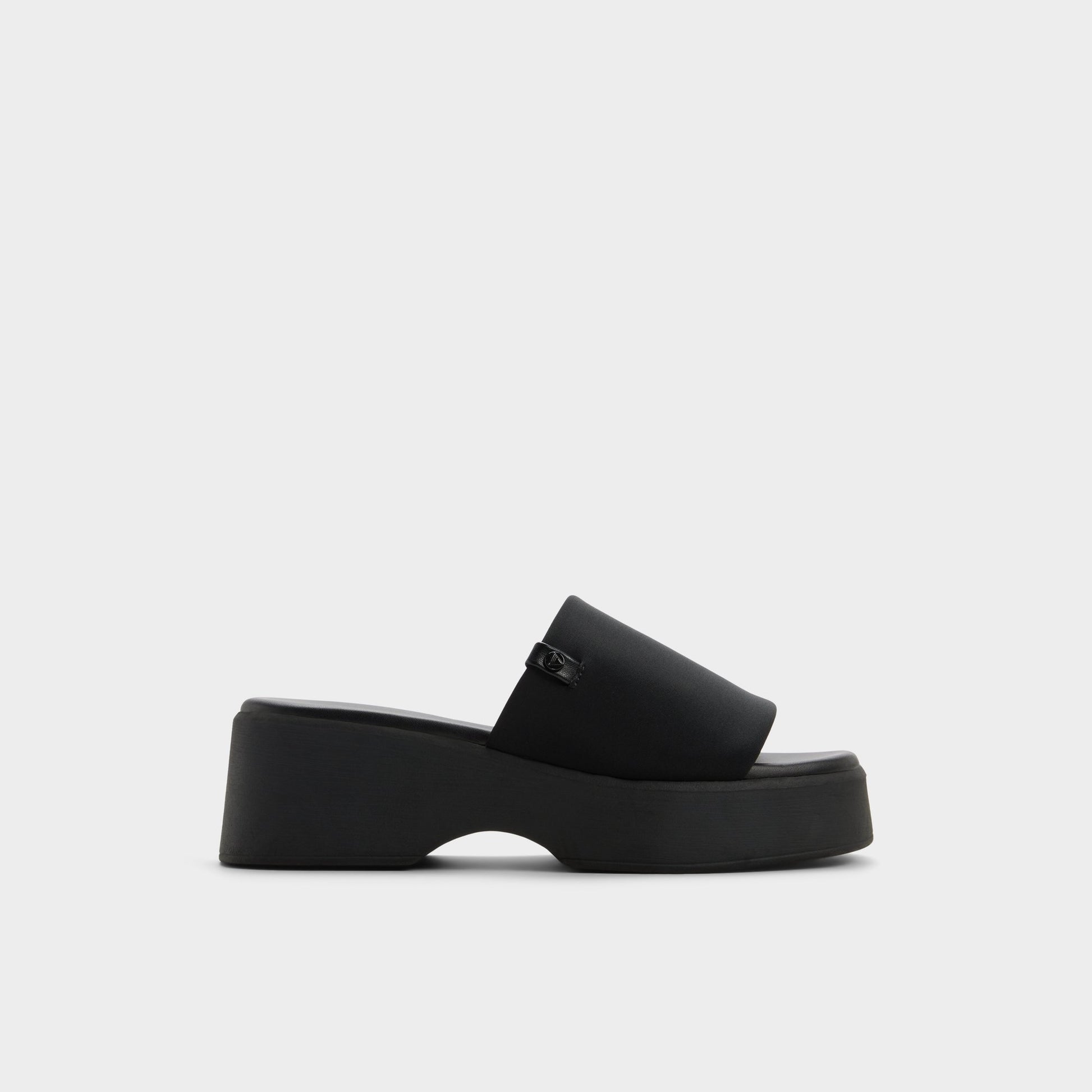 Main View of Black Yassu Wedge sandal for Womens