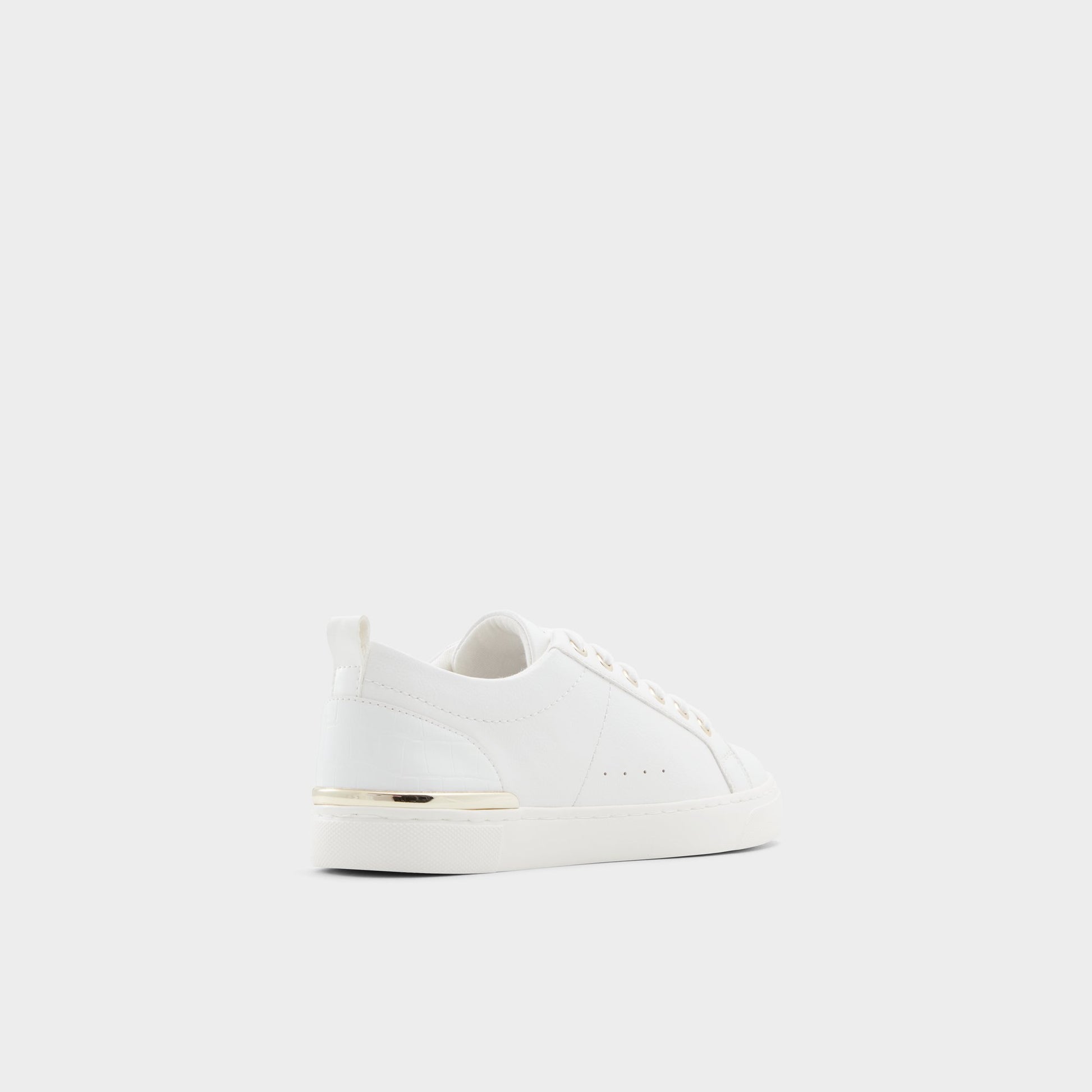 Three-quarter angle of White Dilathielle Low top sneaker's back side