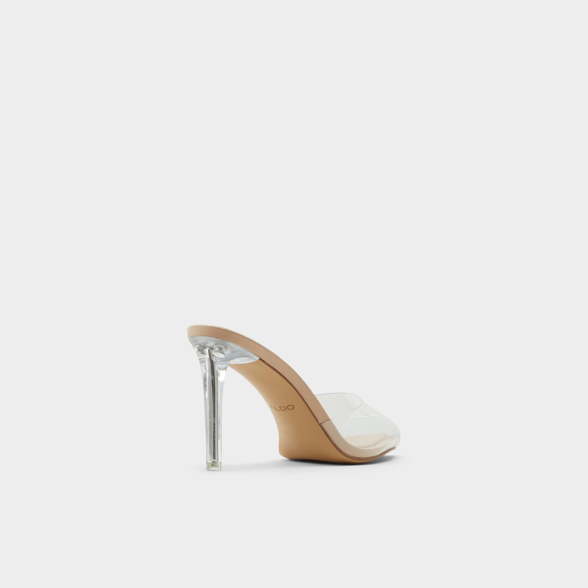 Three-quarter angle of Bone Annabrilden Heeled mule's back side