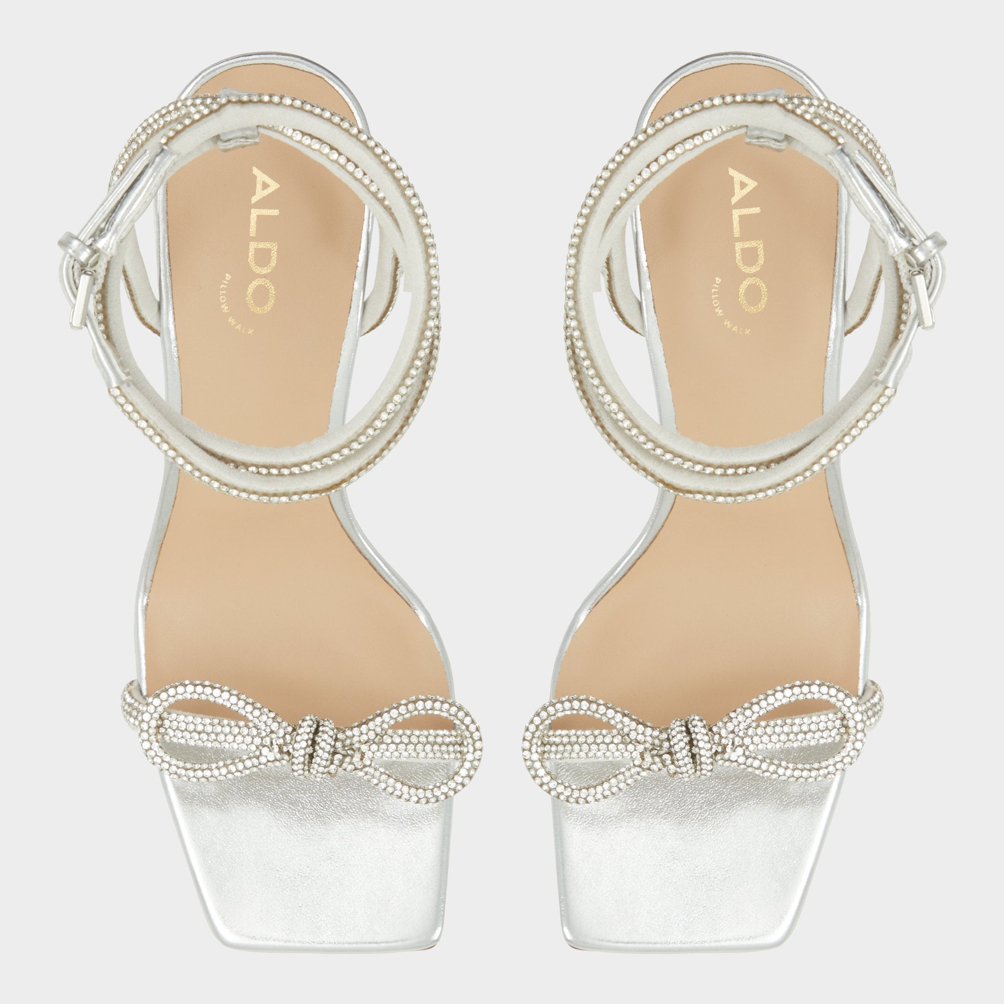 Barrona Silver Women's Strappy sandals