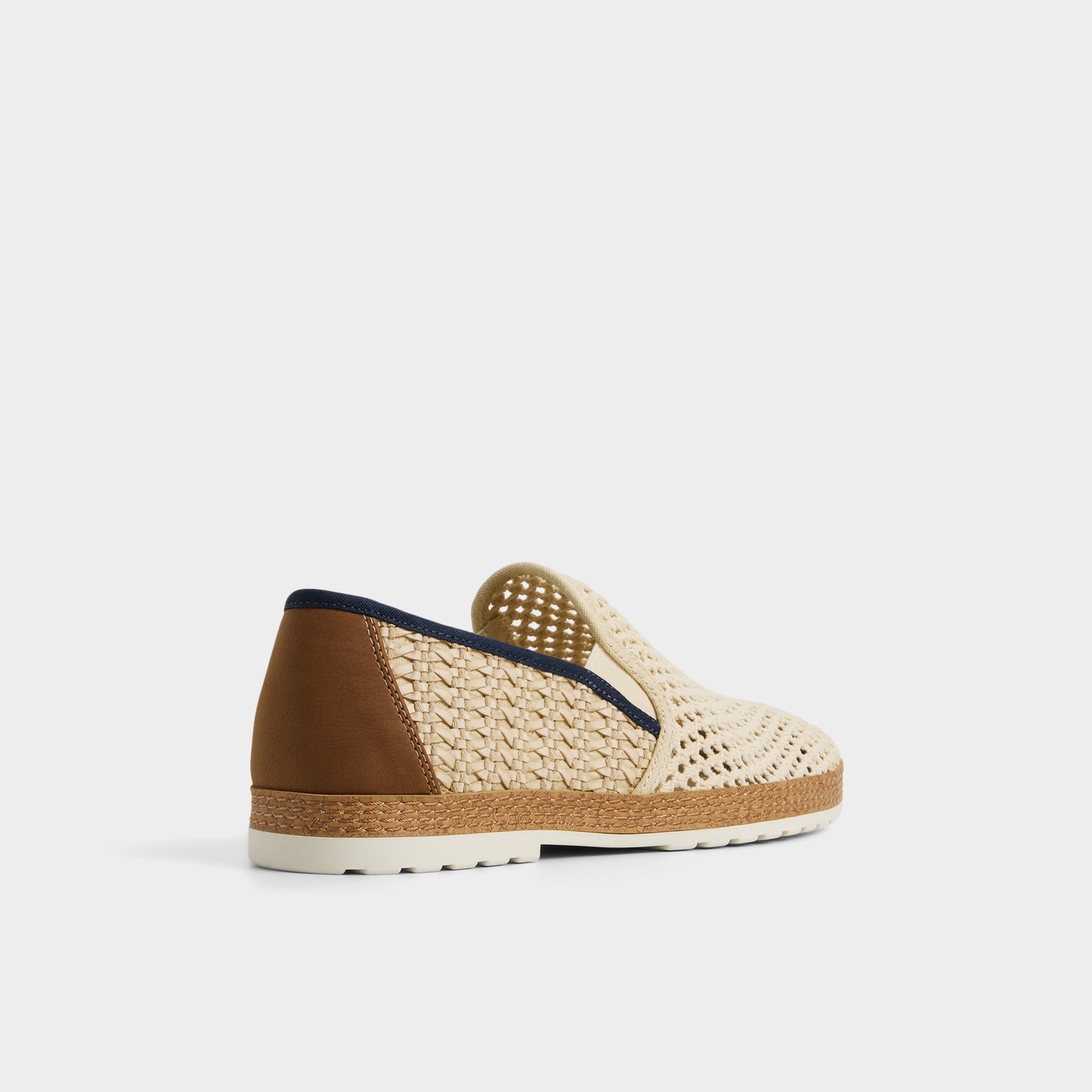 Three-quarter angle of Beige Kianou Espadrille's back side