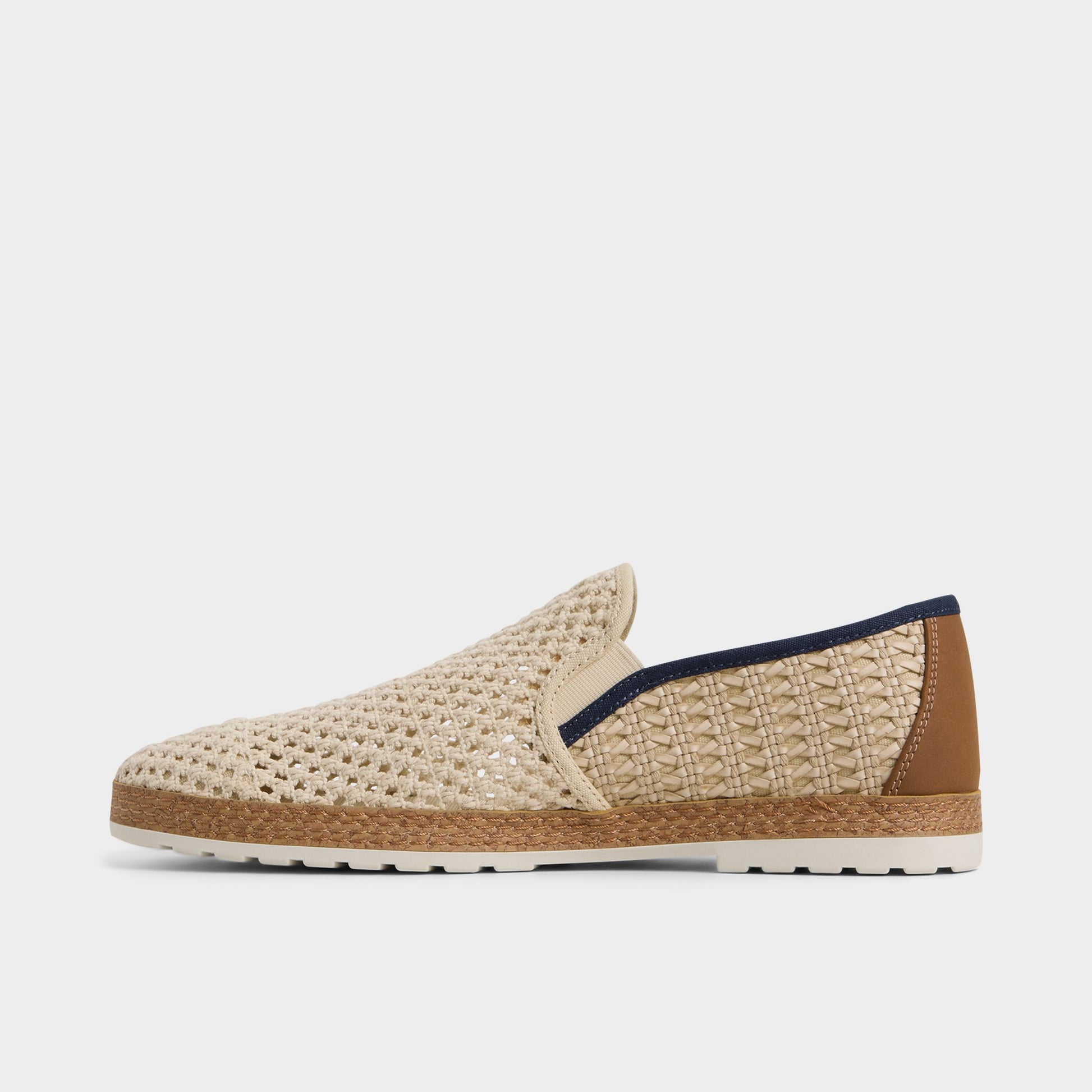 Side view of Beige Kianou Espadrille