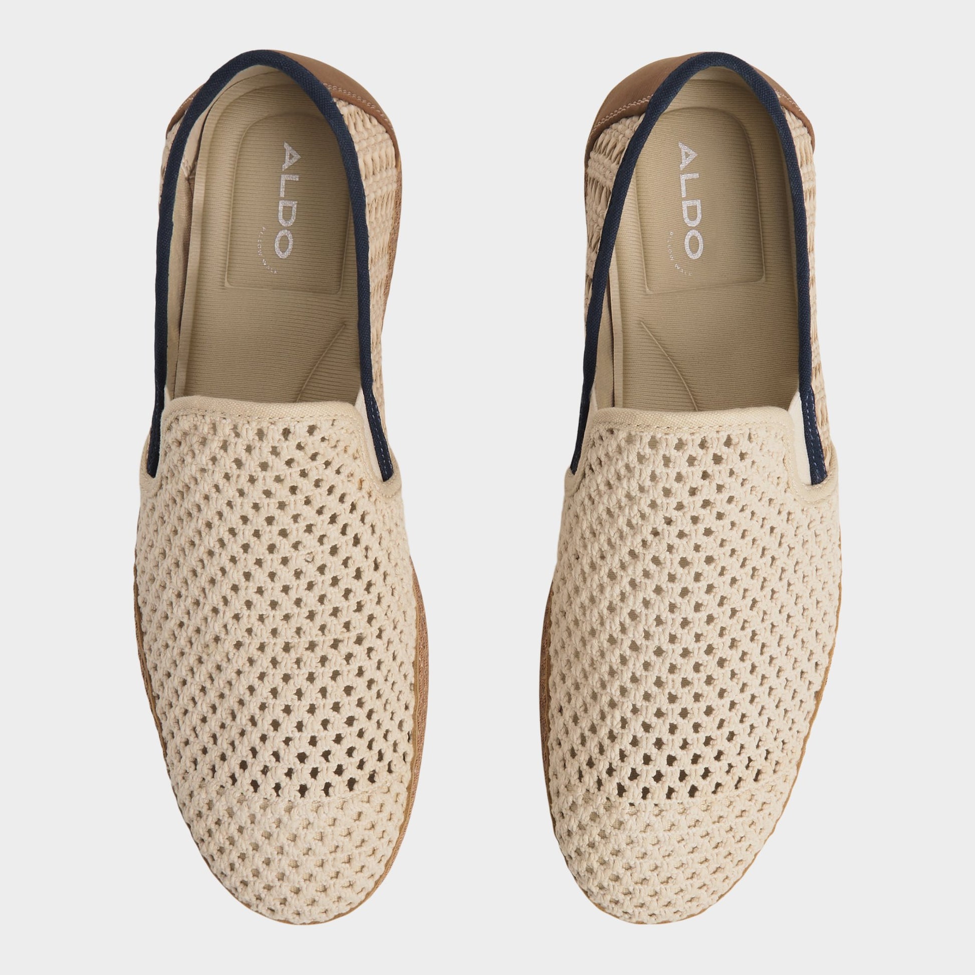 Top-down view of the Beige Kianou Espadrille