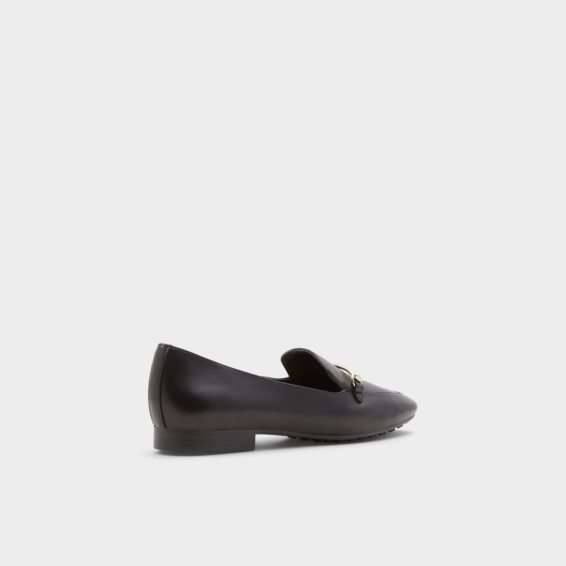 Three-quarter angle of Black Harriot Loafer's back side