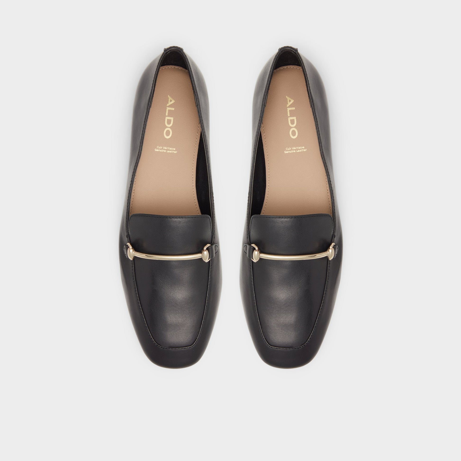 Top-down view of the Black Harriot Loafer