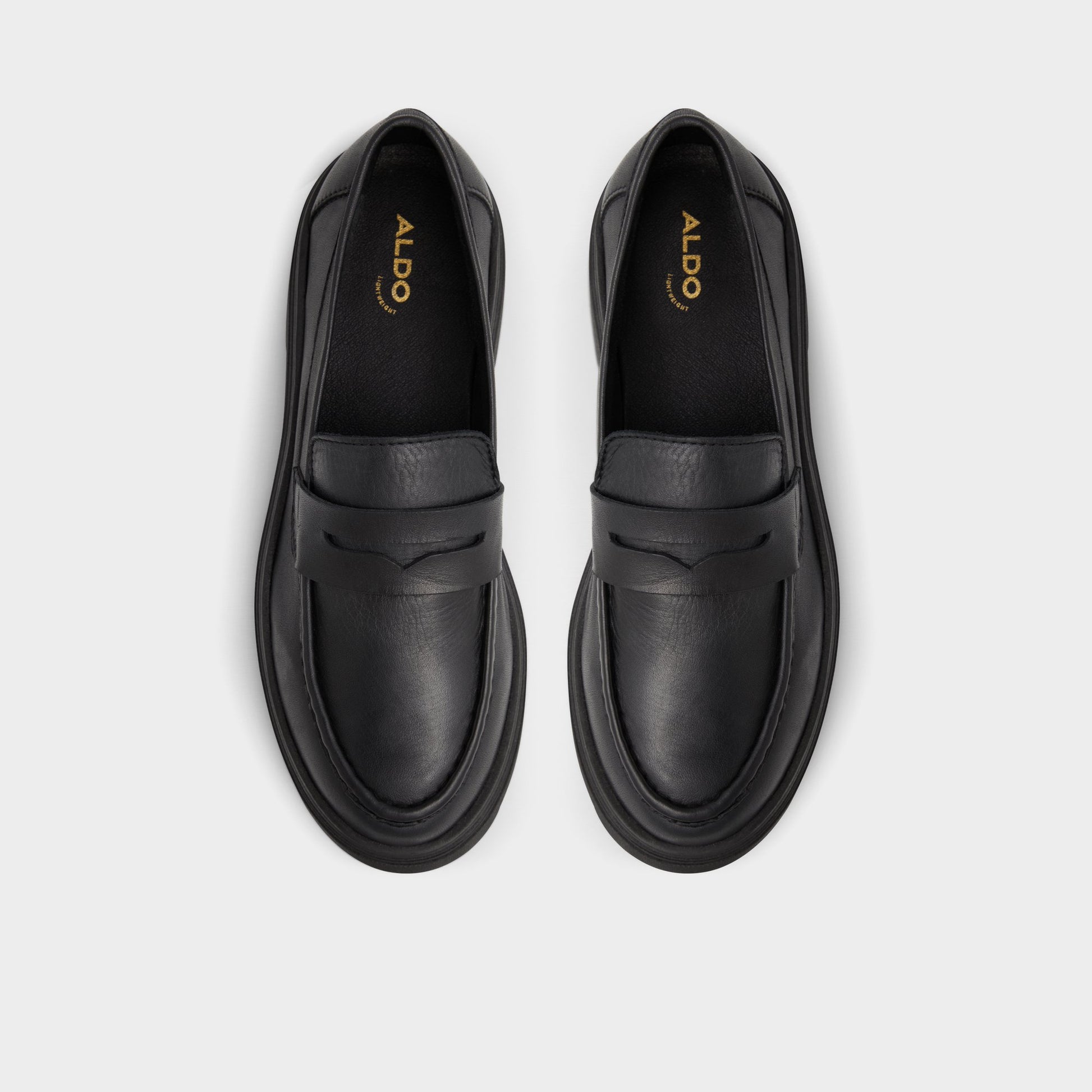 Top-down view of the Black Biglect Loafer