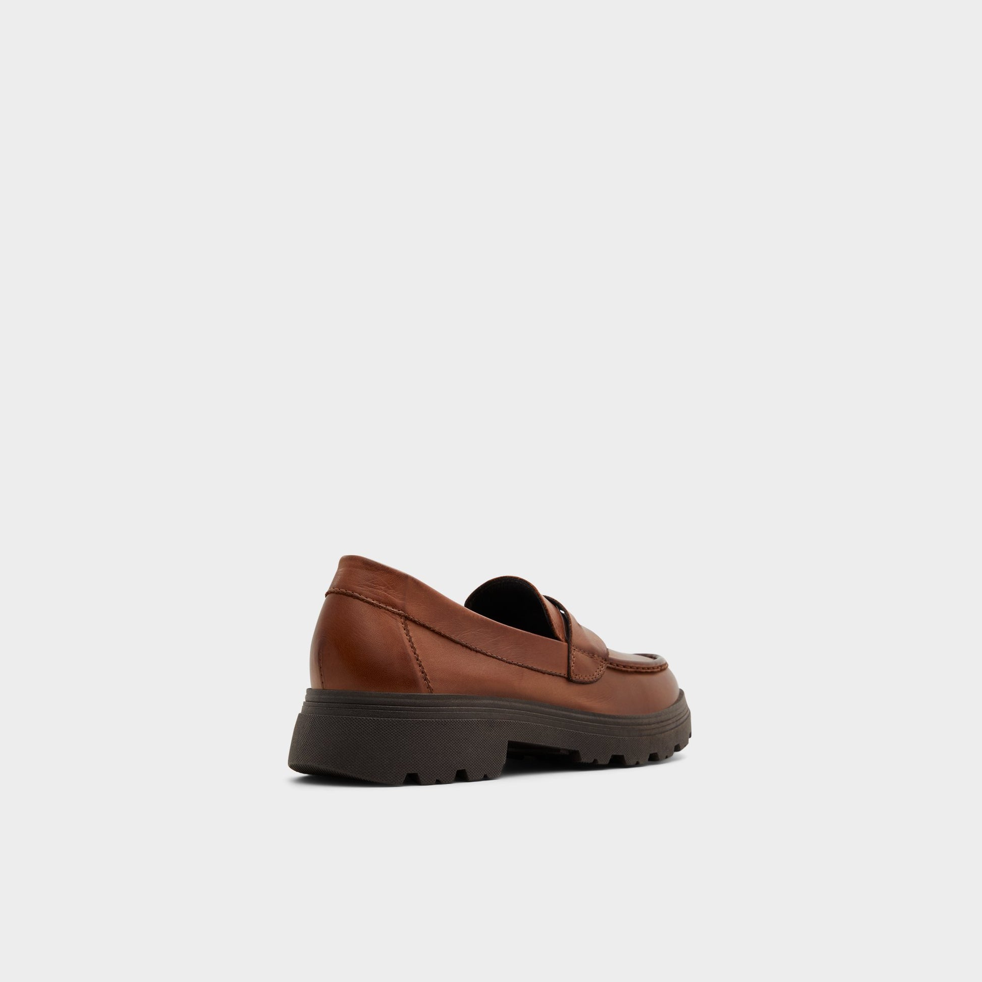 Three-quarter angle of Other Brown Biglect Loafer's back side