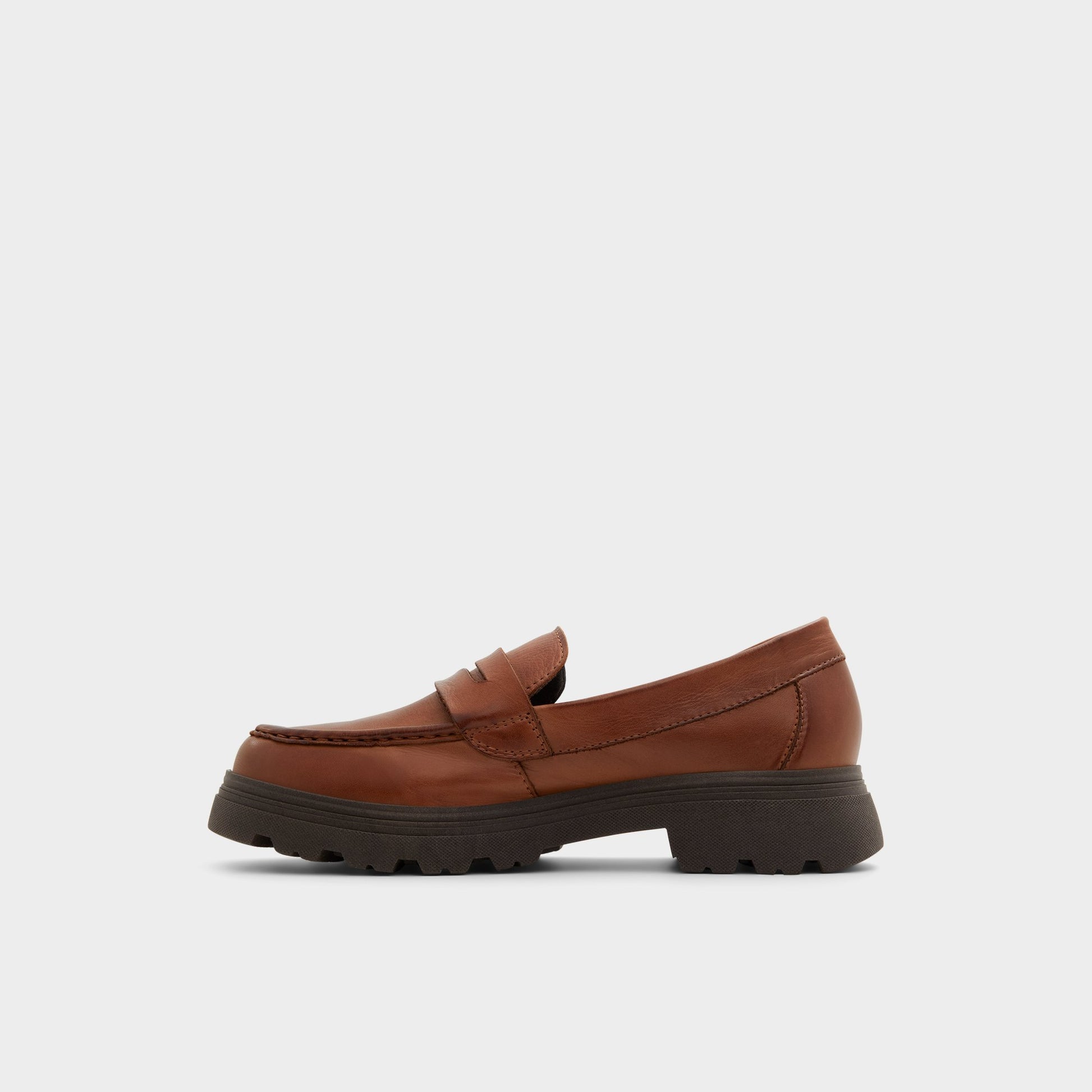 Side view of Other Brown Biglect Loafer