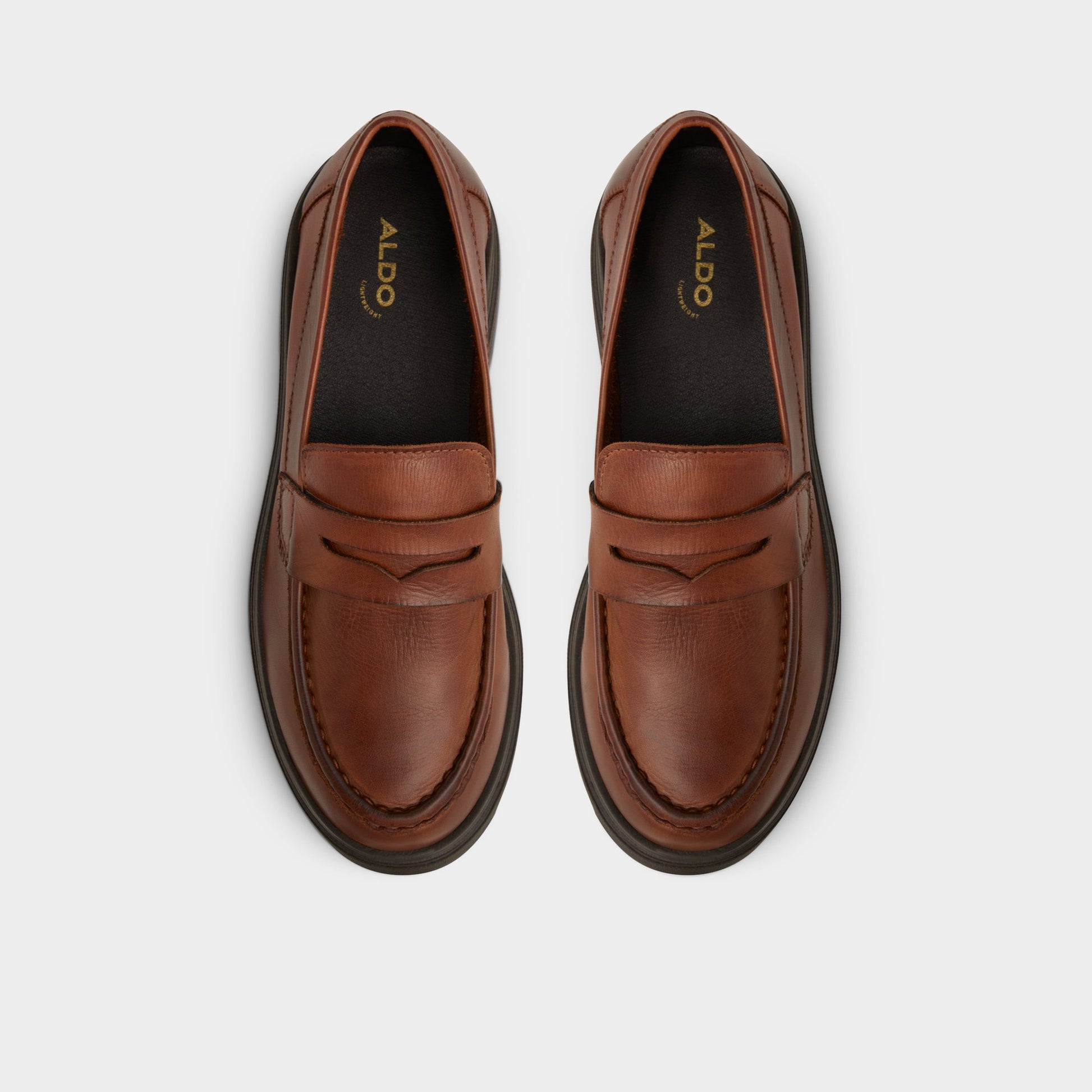 Top-down view of the Other Brown Biglect Loafer