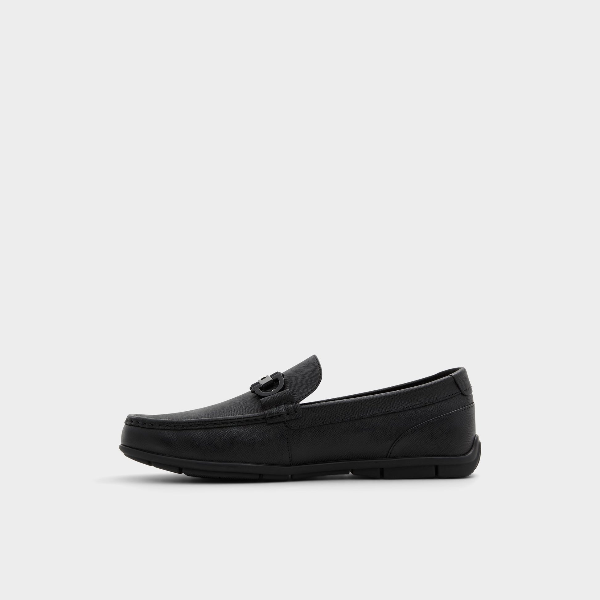 Side view of Open Black Orlovoflex Driving shoe