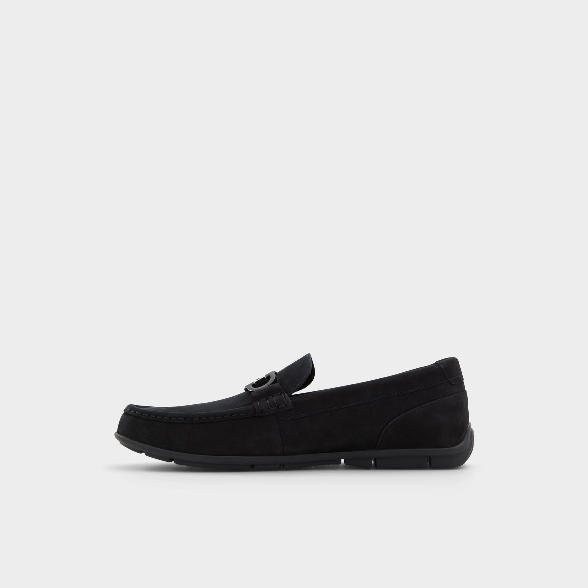 Side view of Black Orlovoflex Driving shoe