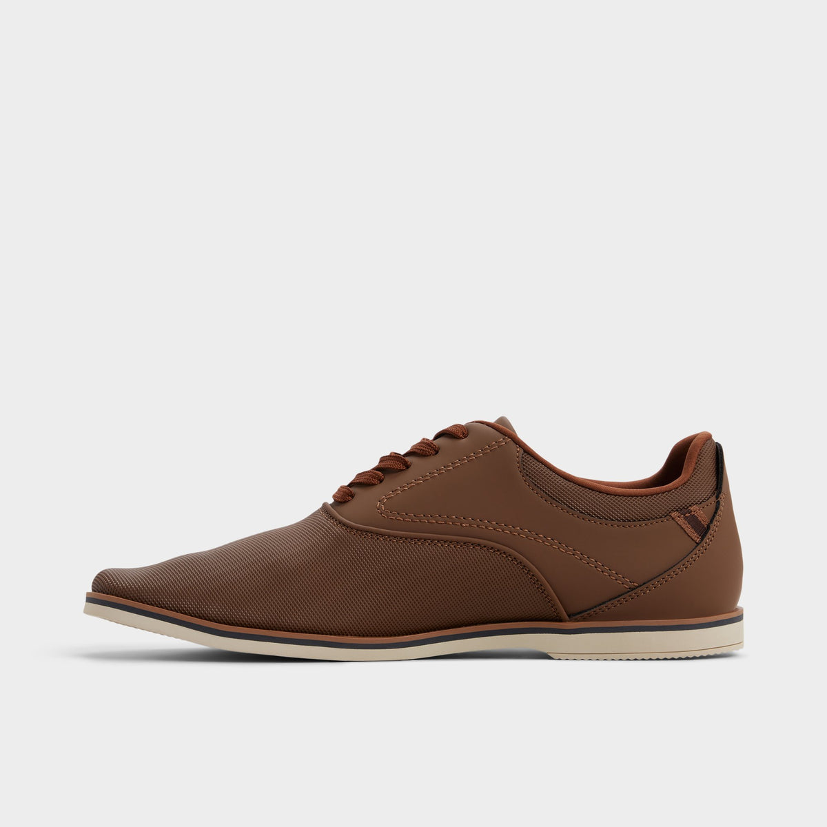 Side view of Medium Brown Sturus Oxford shoe