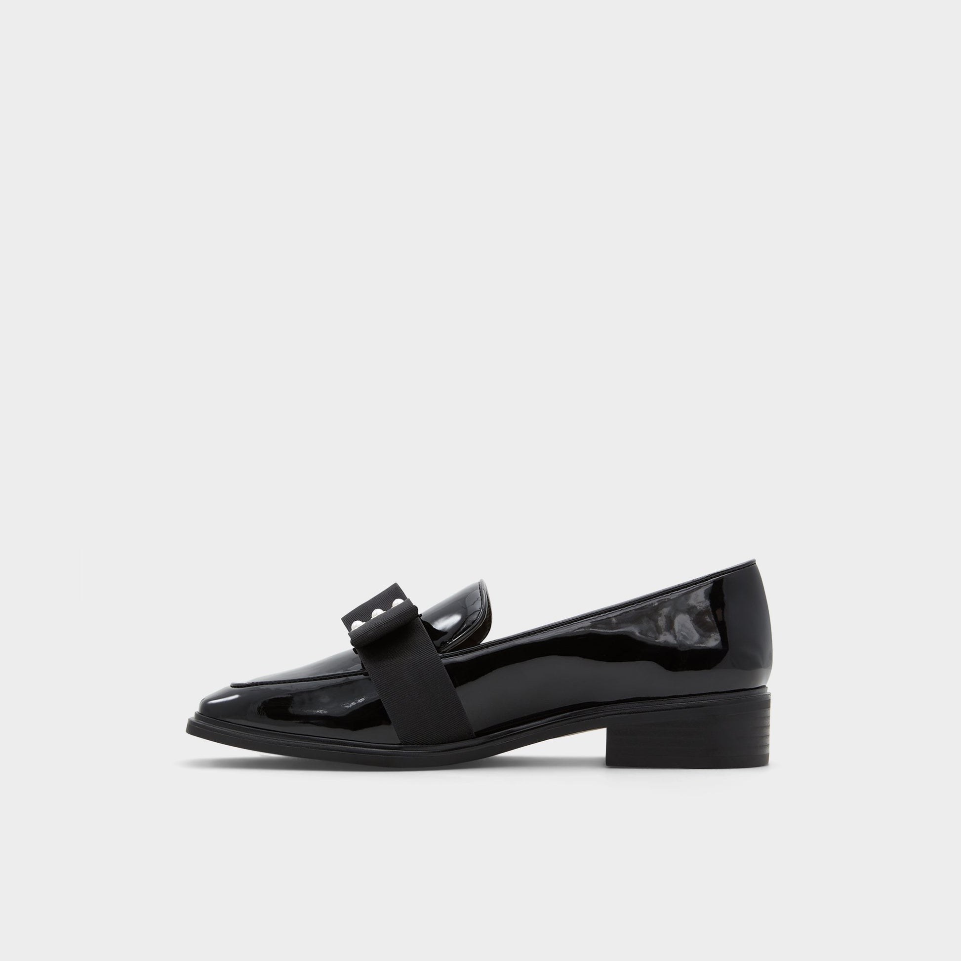 Side view of Other Black Hairalle Loafer