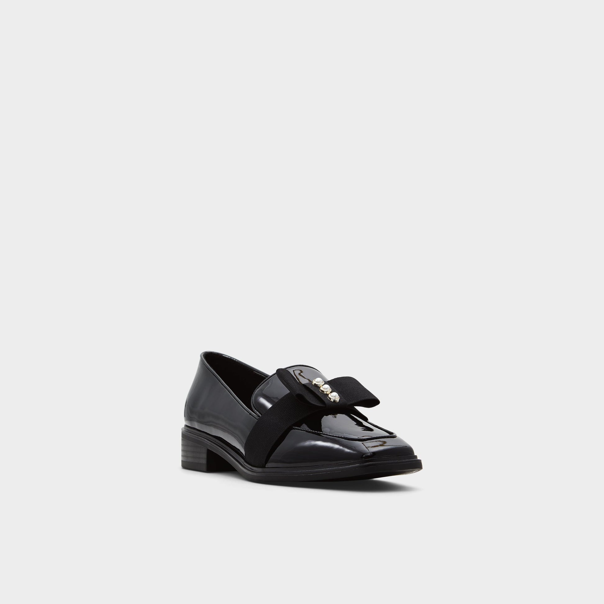 Three-quarter angle of Other Black Hairalle Loafer's front side