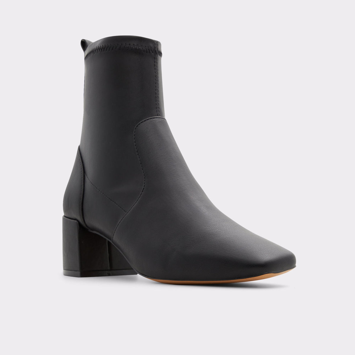 Three-quarter angle of Black Ibiraswen Ankle boot's front side