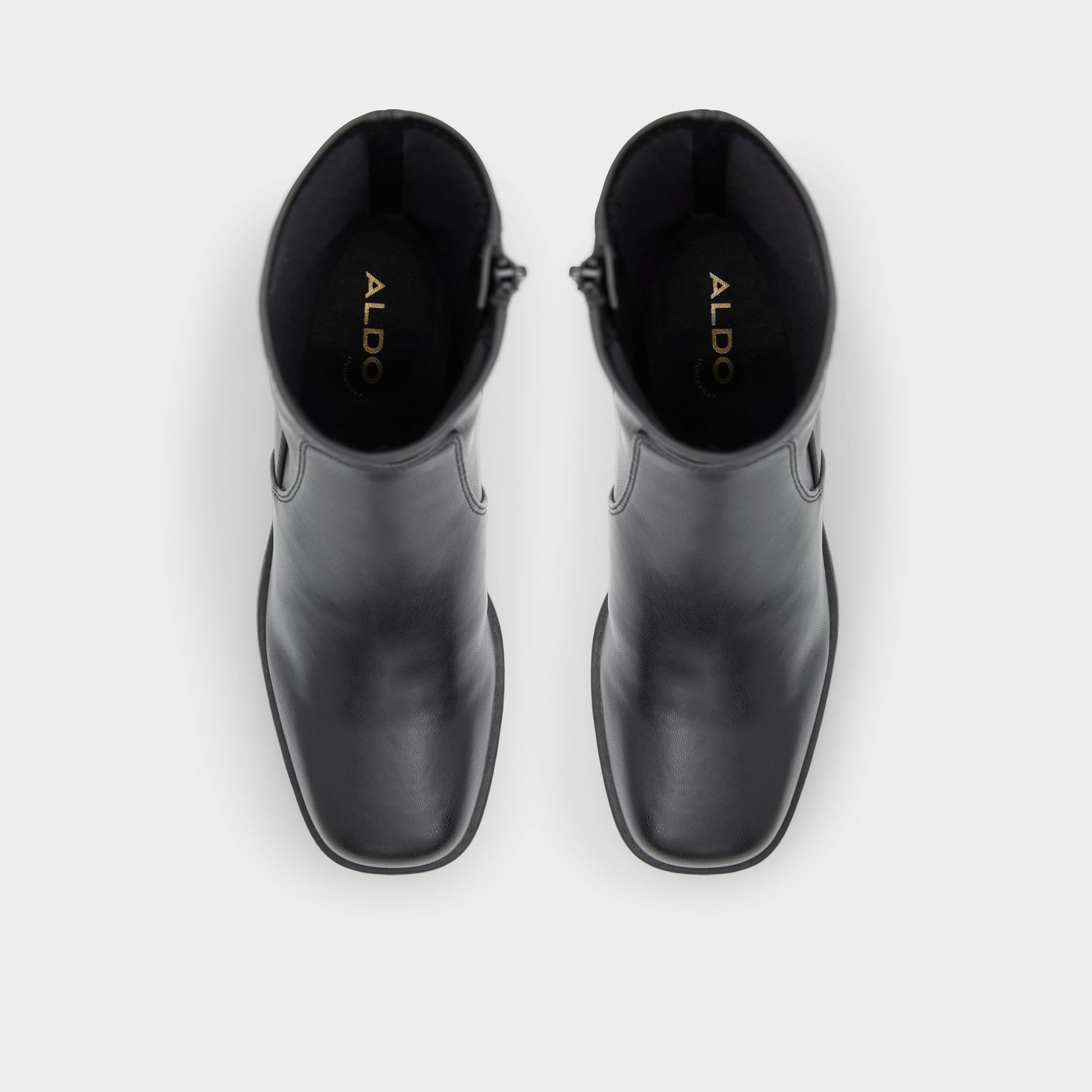 Top-down view of the Black Upstep Ankle boot