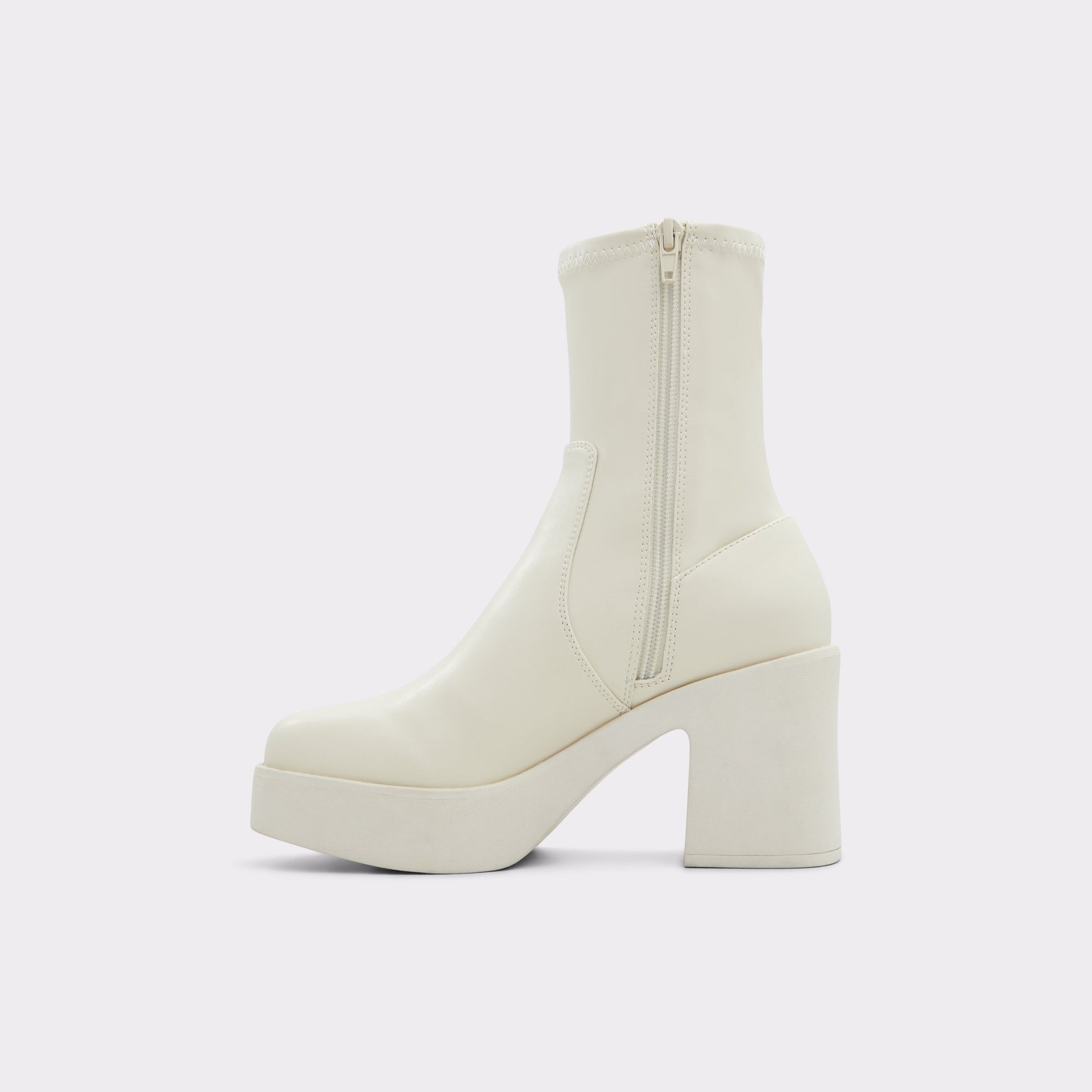 Side view of Other White Upstep Ankle boot