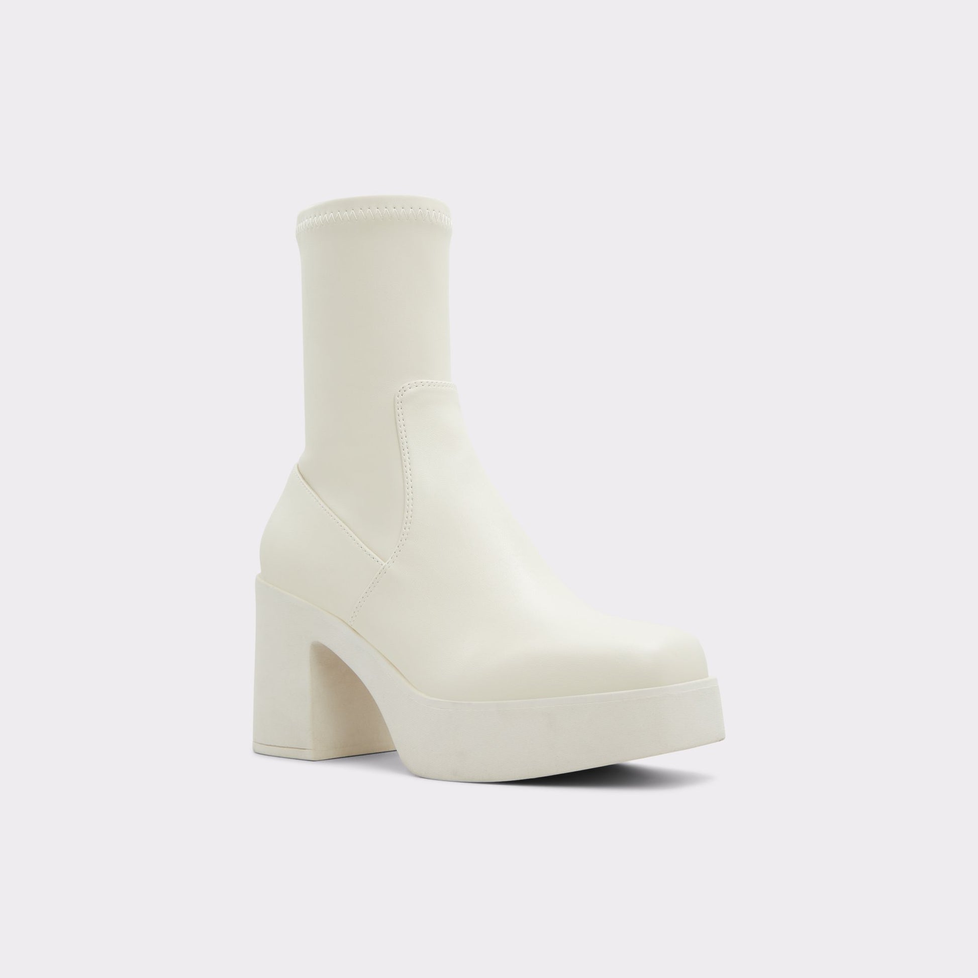 Three-quarter angle of Other White Upstep Ankle boot's front side