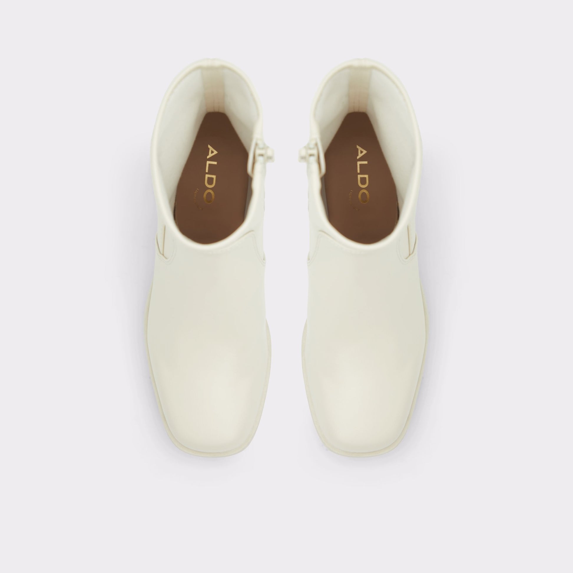 Top-down view of the Other White Upstep Ankle boot