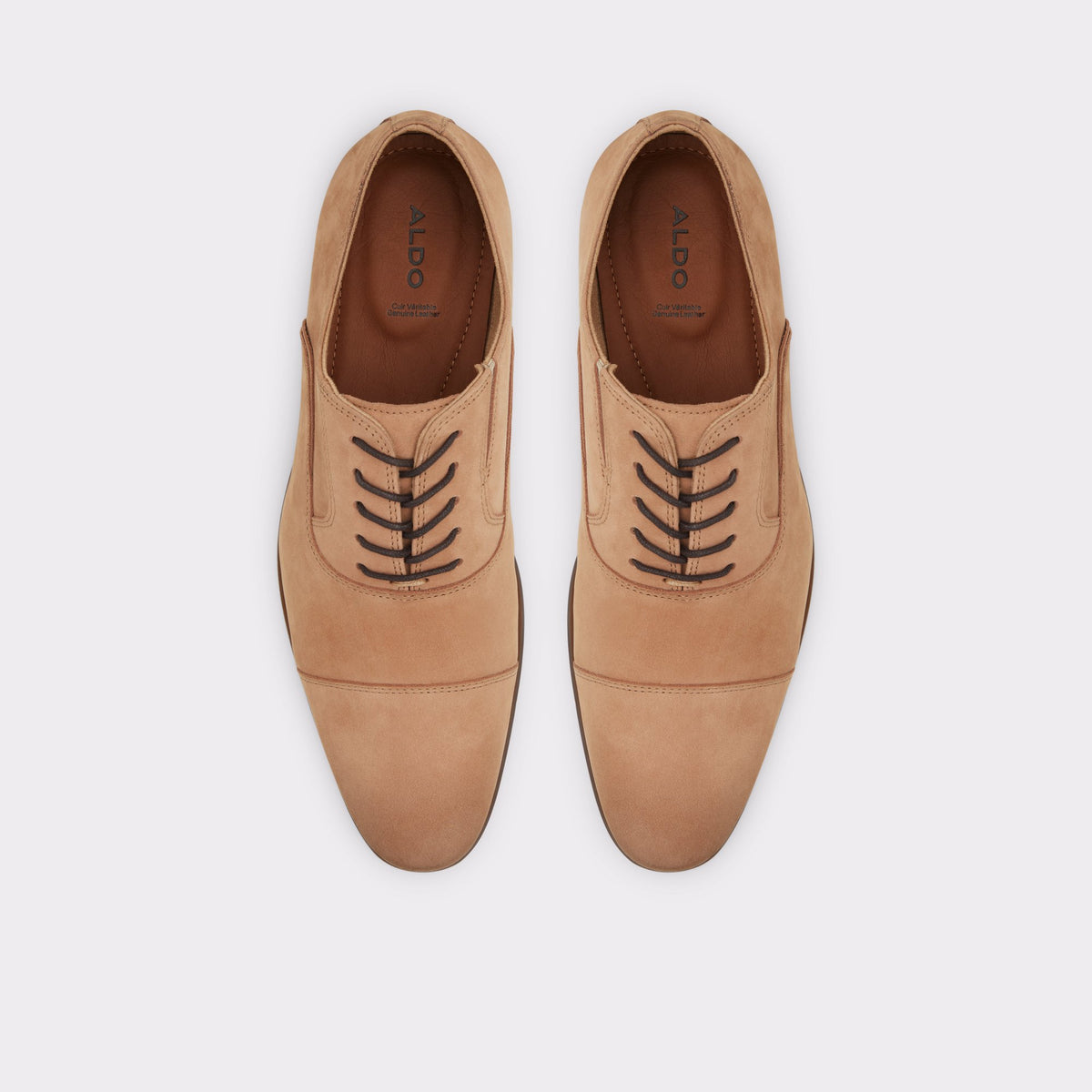 Vue de dessus de la Marron Clair Albeck Chaussure oxford