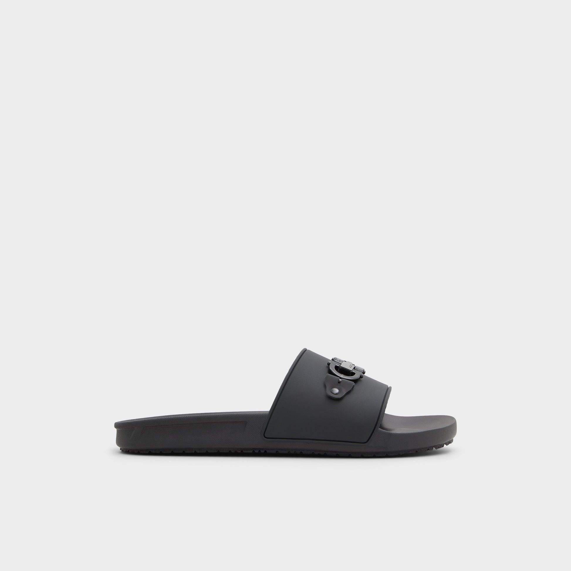 Main View of Black Loungeslide Slide sandal for Mens