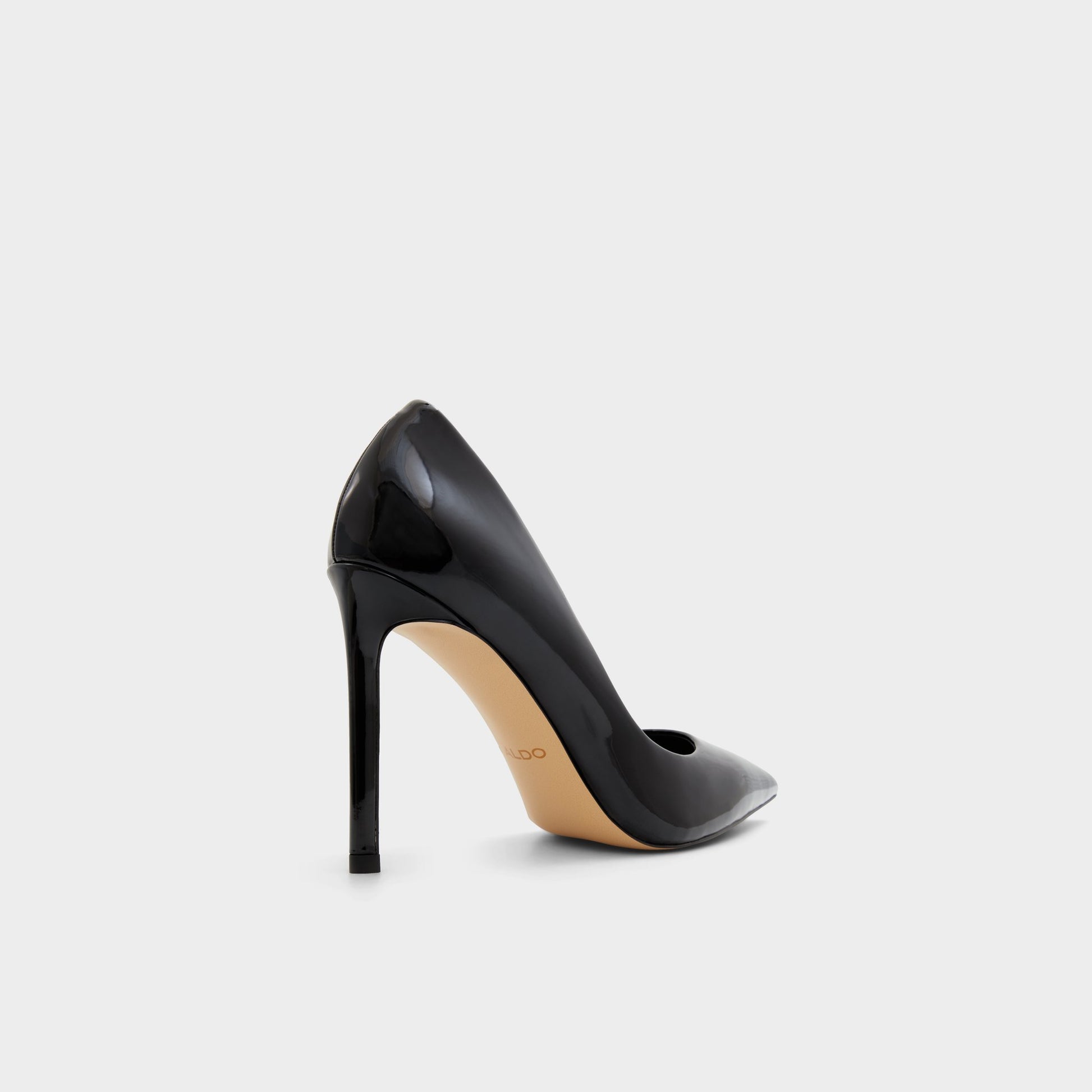 Three-quarter angle of Black Stessy2.0 Pump's back side