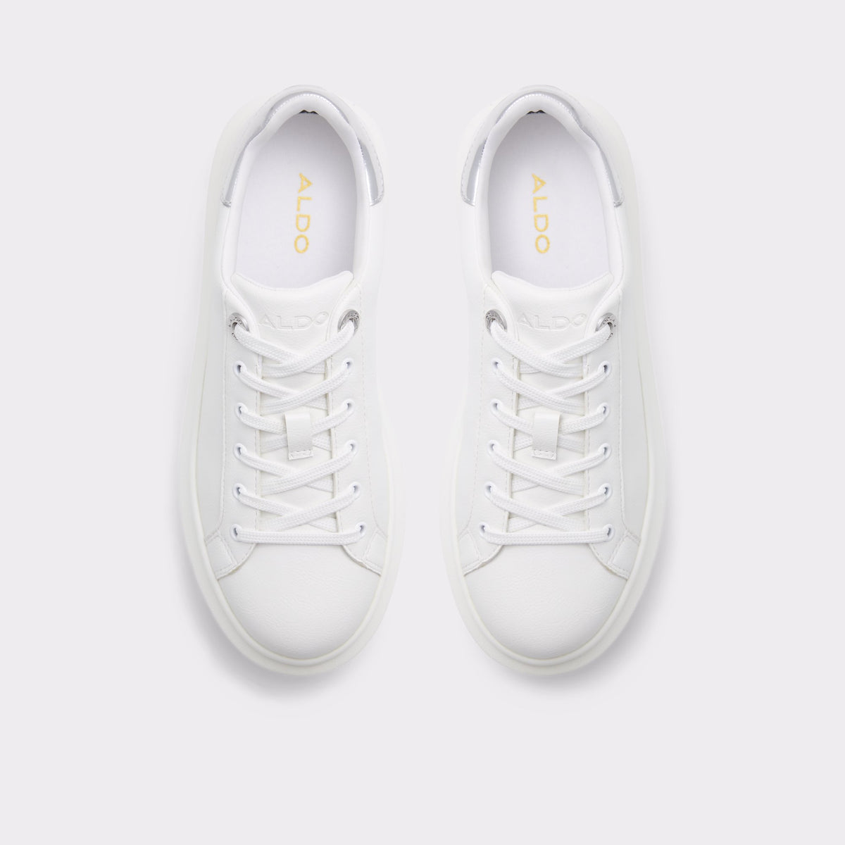 Top-down view of the Silver Reia Low top sneaker