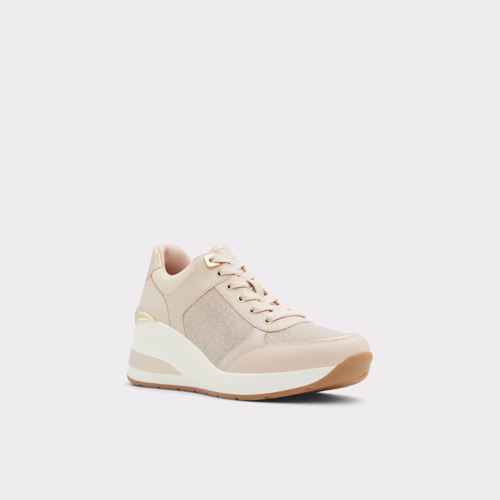 Angle de trois quarts de la face avant de Autre Rose Iconistep Sneaker