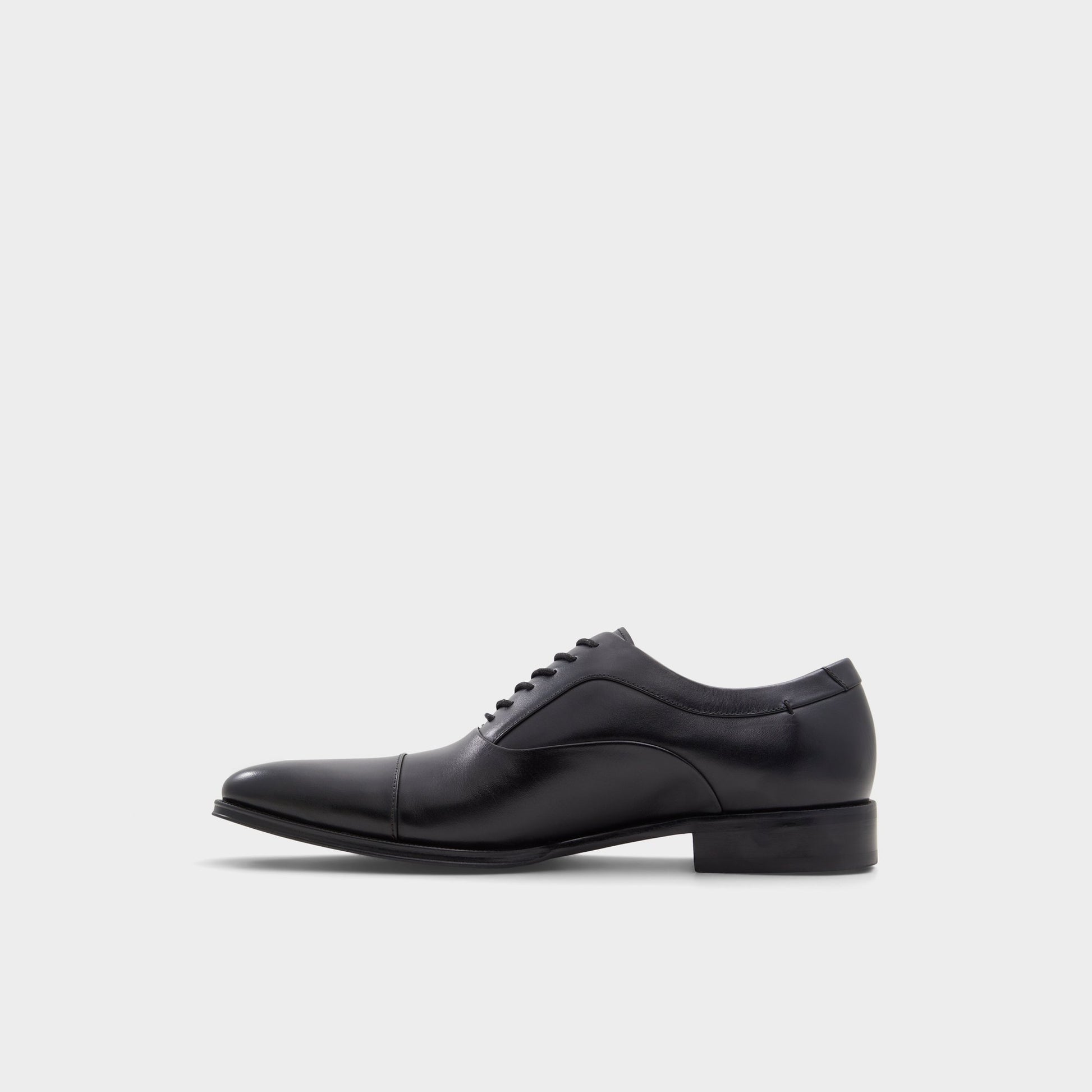 Side view of Black Osborne Oxford shoe