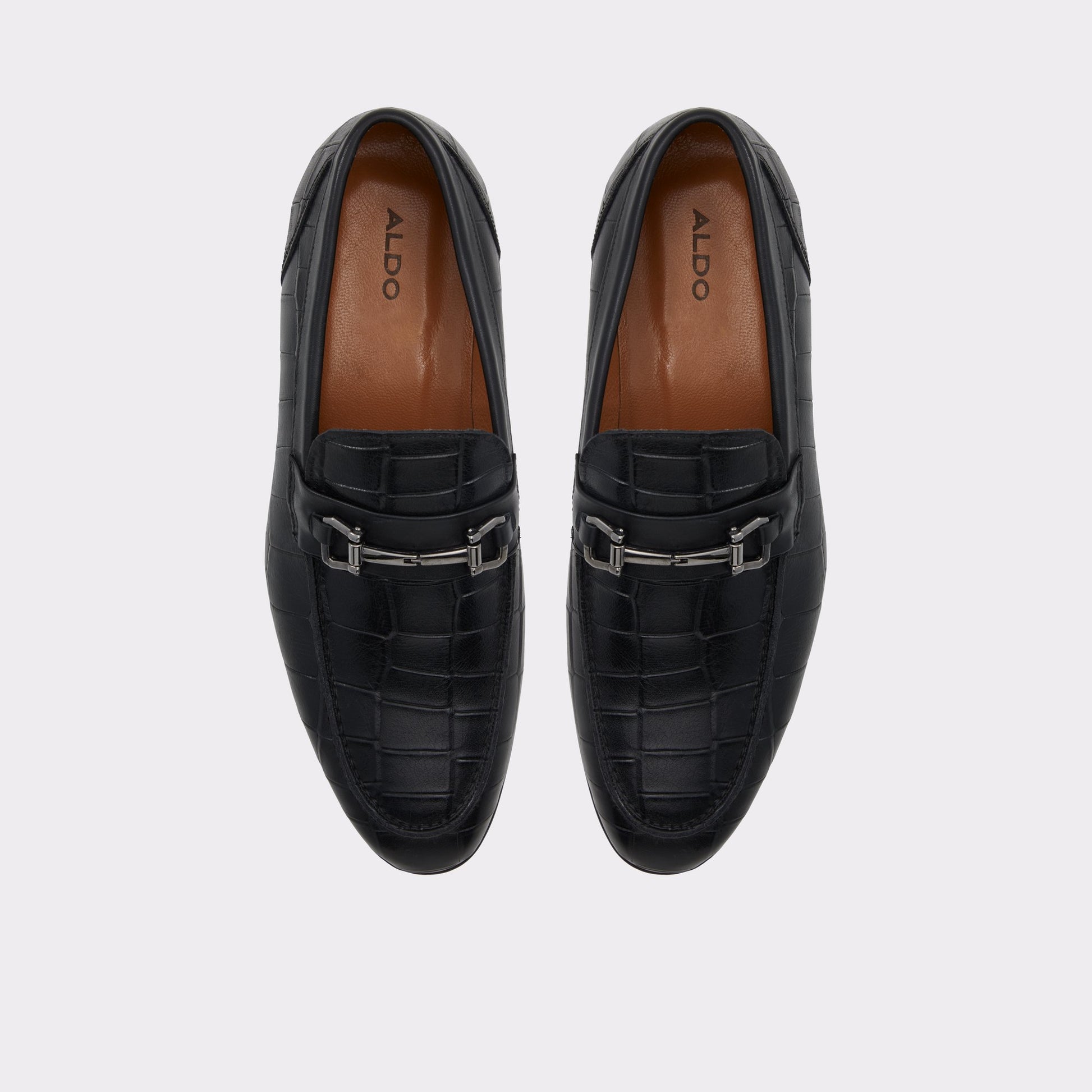 Vue de dessus de la Noir Esco Mocassin