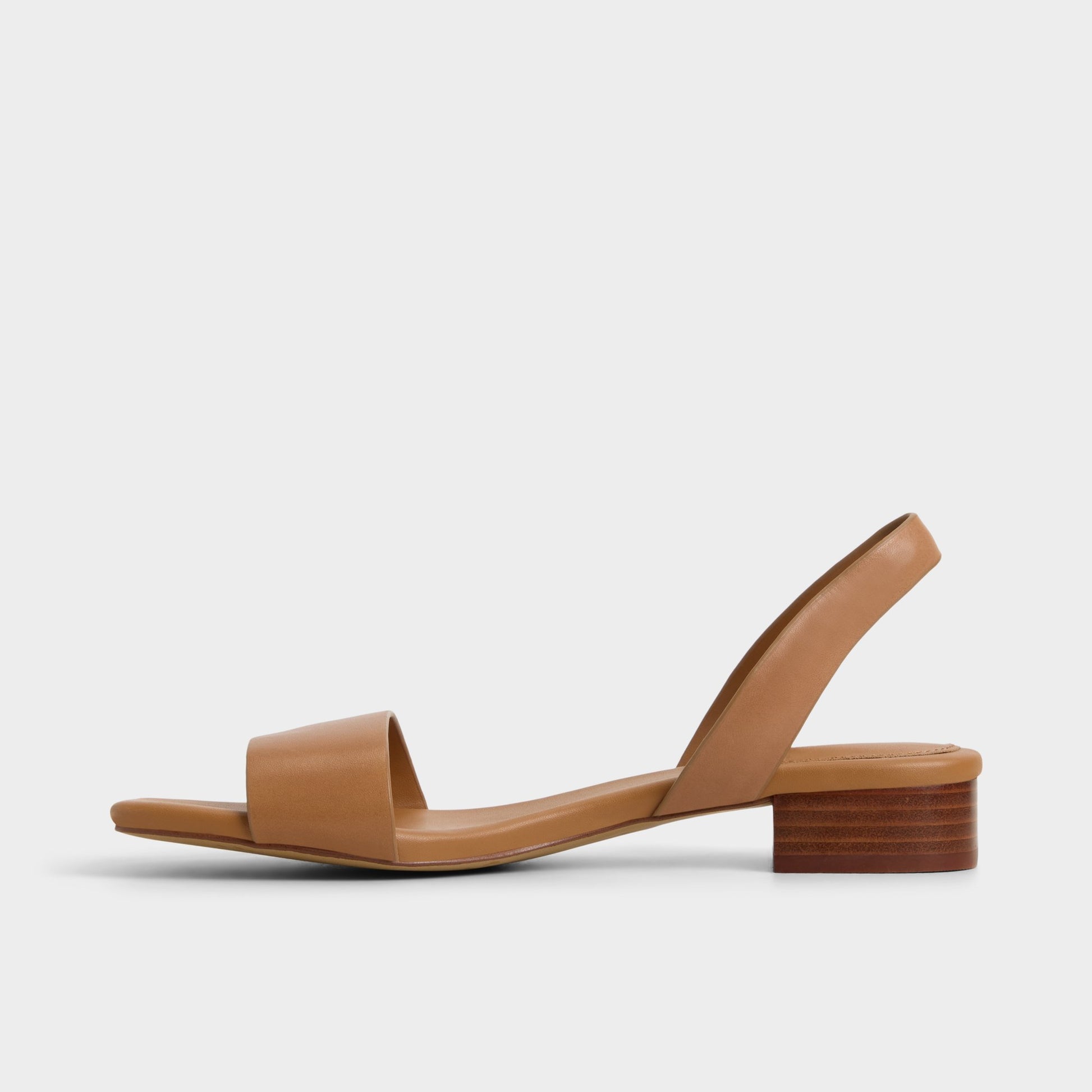Vue latérale de Beige Foncé Dorenna Sandale à talon haut