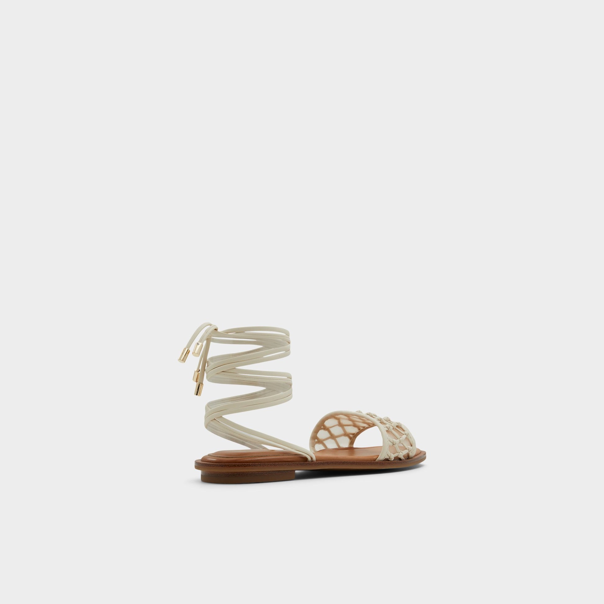 Three-quarter angle of Other White Seazen Flat sandal's back side