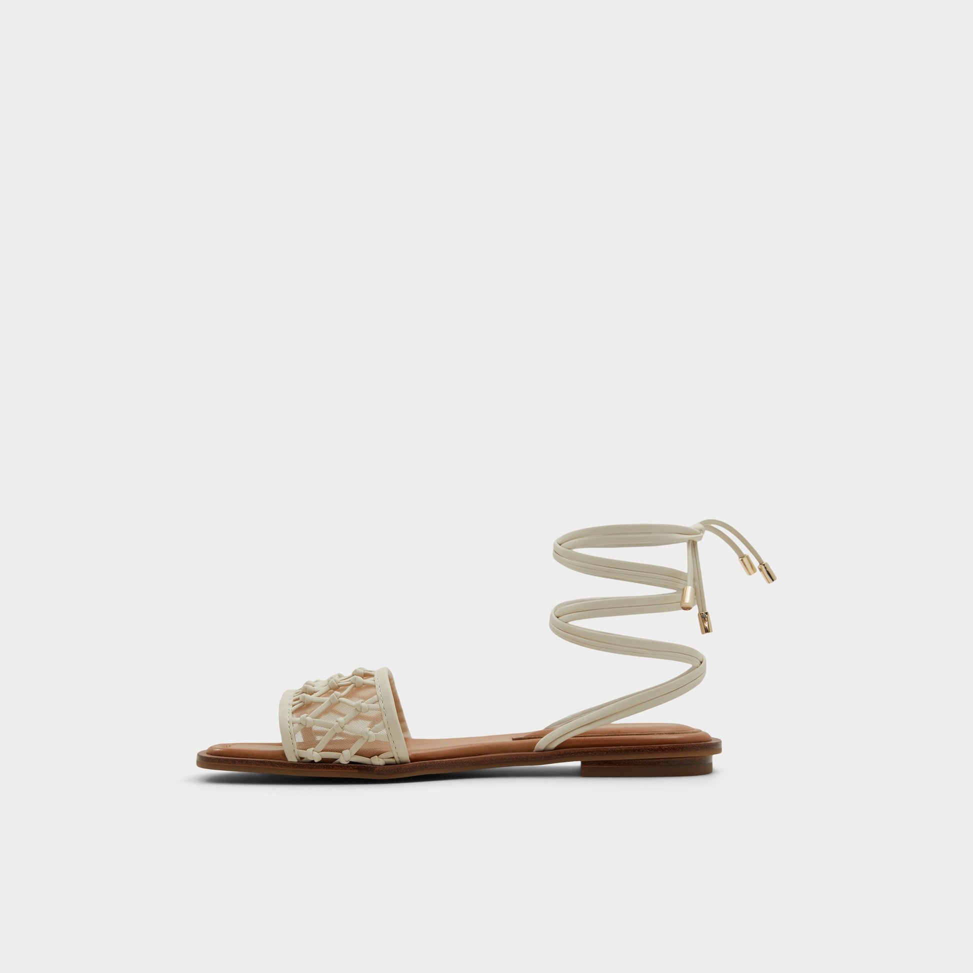 Side view of Other White Seazen Flat sandal