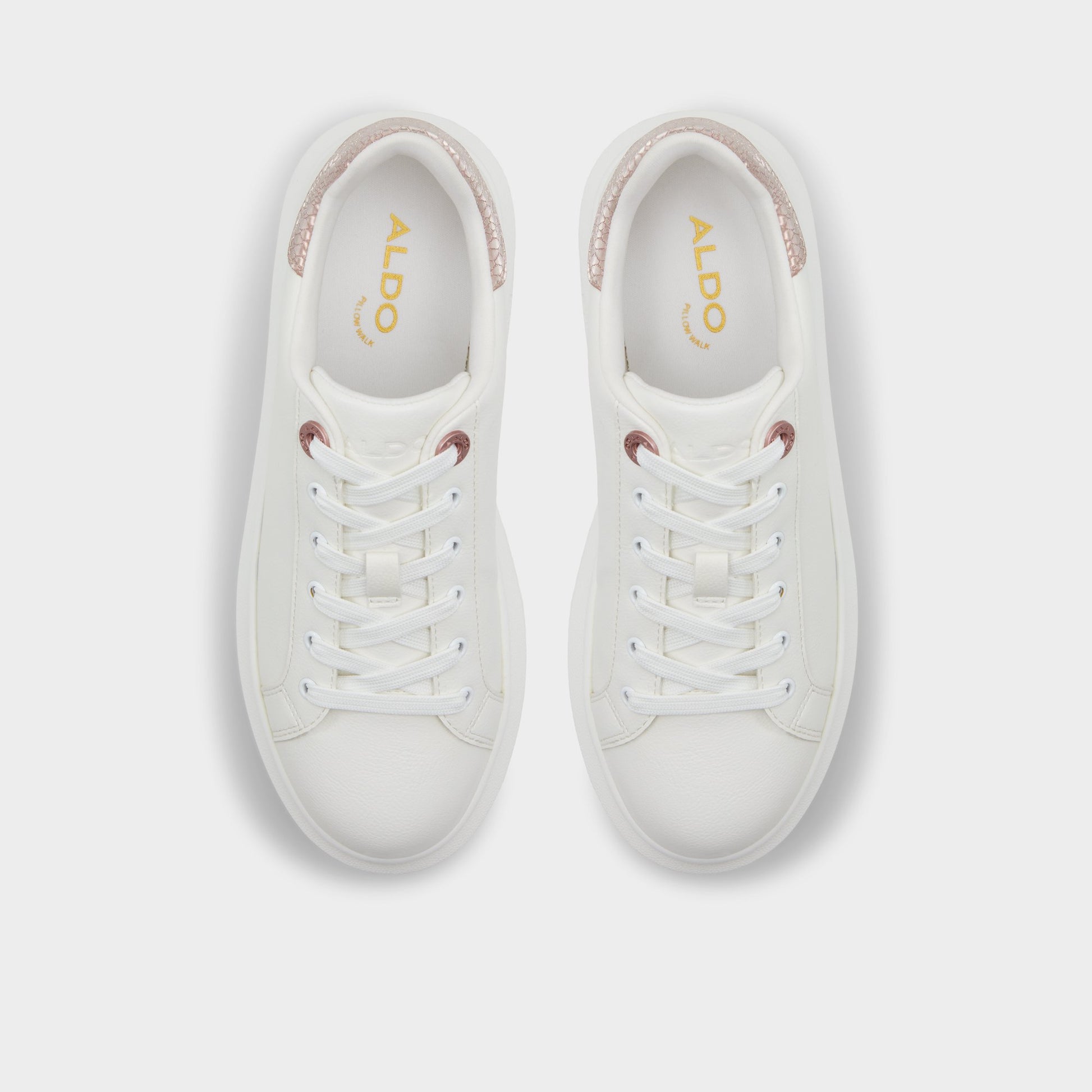 Top-down view of the Other Pink Reia Low top sneaker