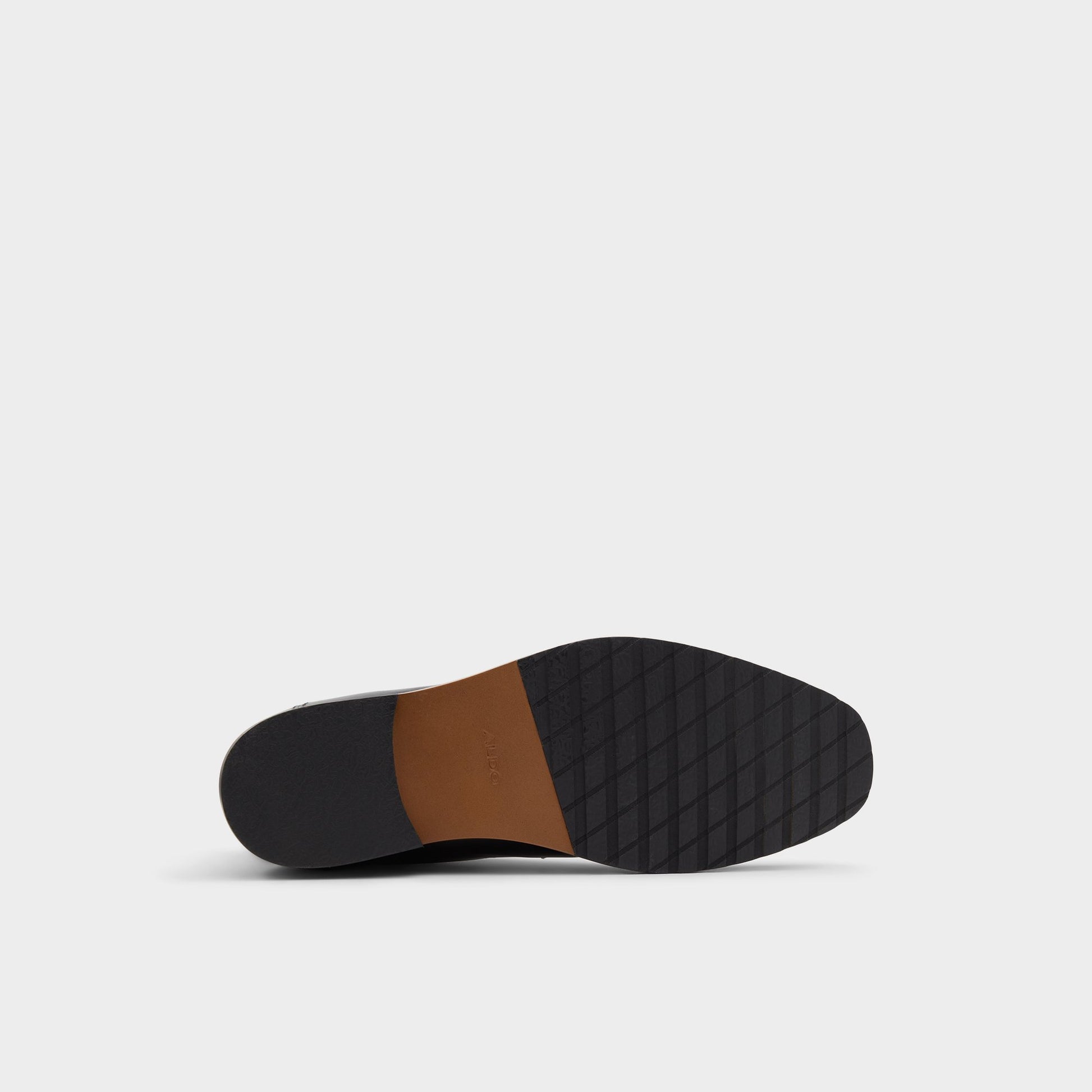 View of Black Constantine Lace-up boot's sole