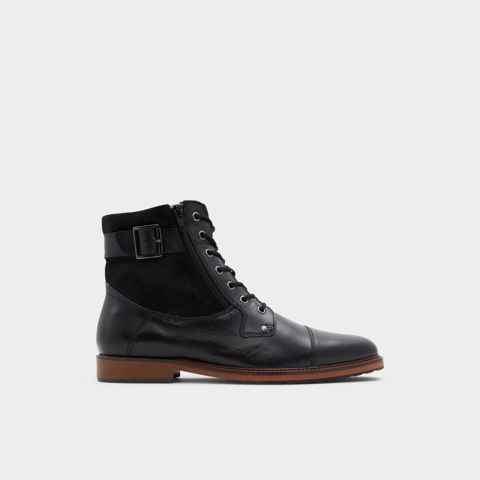 Main View of Black Constantine Lace-up boot for Mens