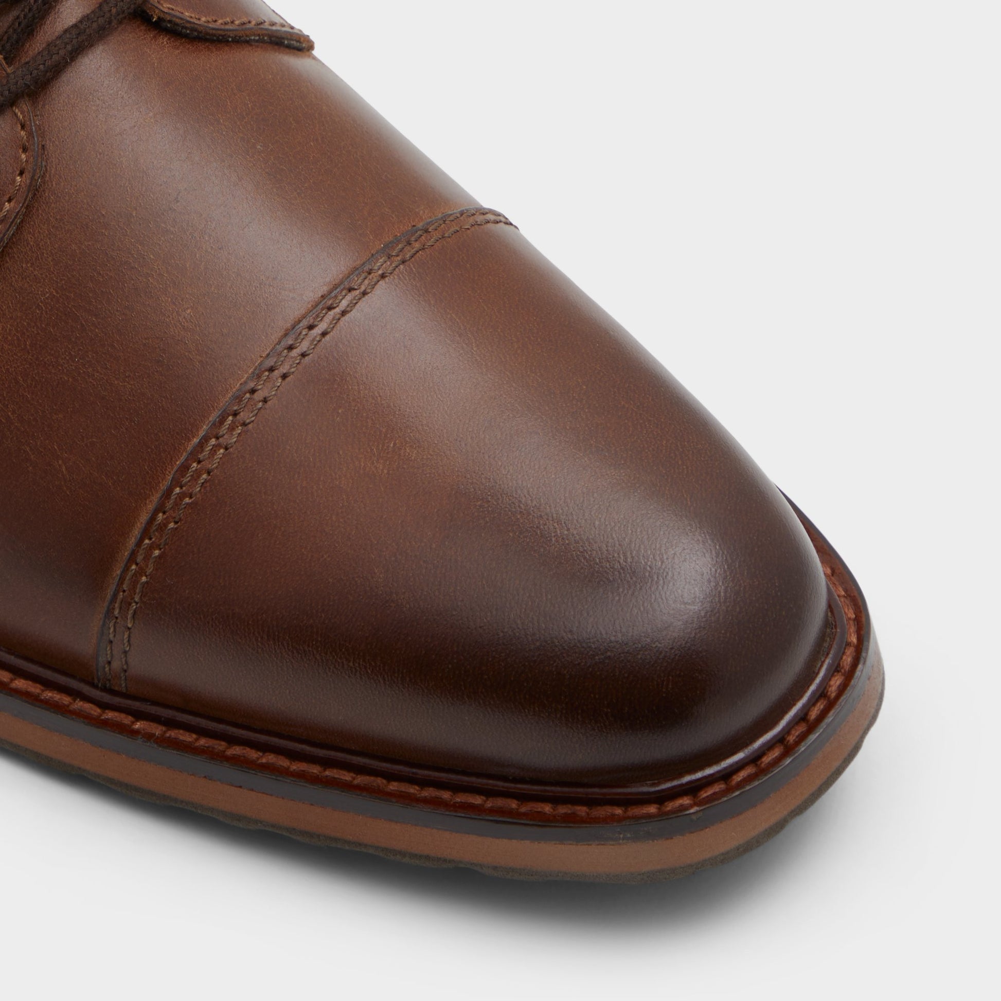Close-up of the Dark Brown Constantine Lace-up boot