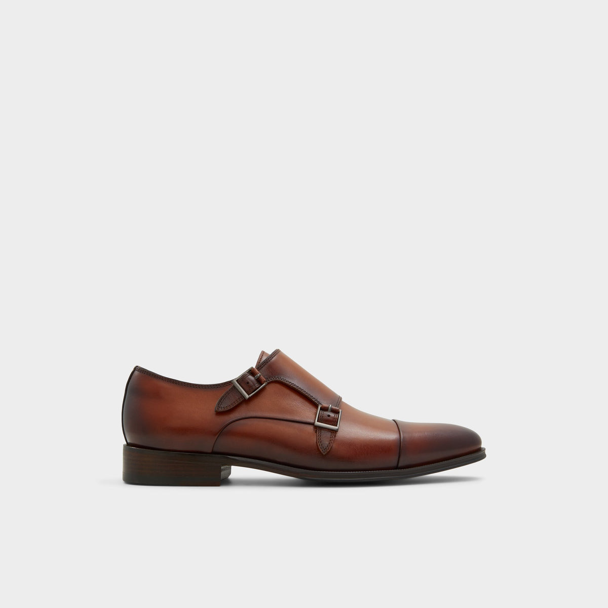 Aldo Men\'s Tan Leather Double Monk Strap Shoes Men’s size 10.5 Tan Double Monk Strap Men main image 2