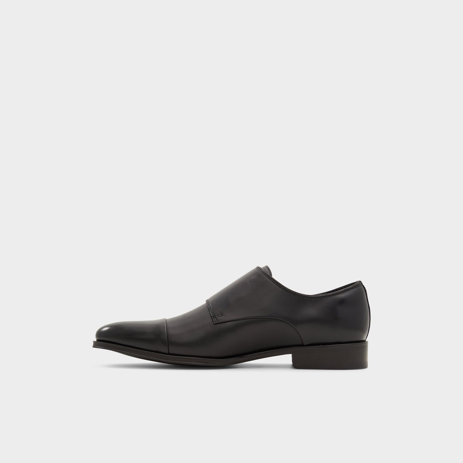 Side view of Black Axwell Monkstrap loafer