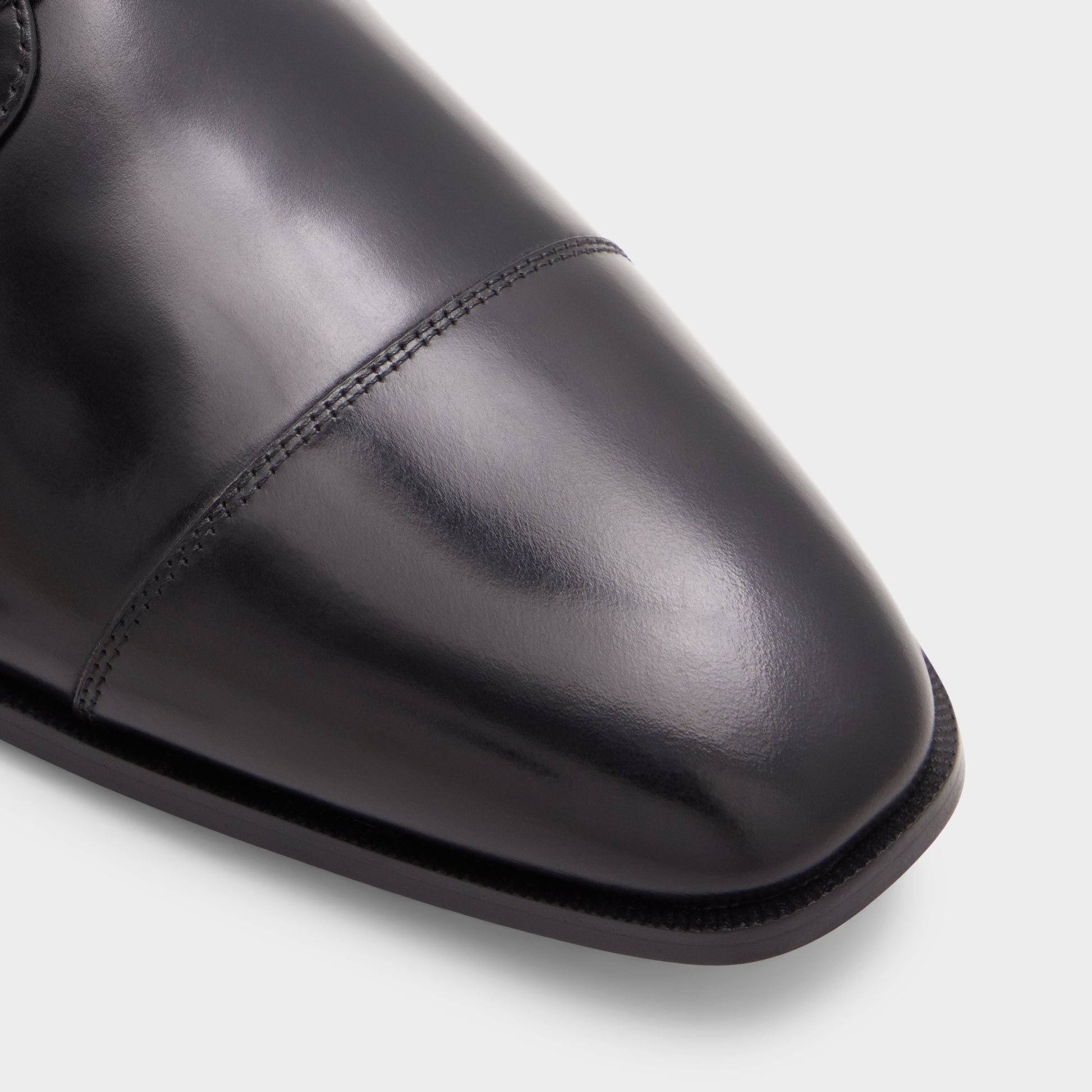 Close-up of the Black Callahan Derby shoe