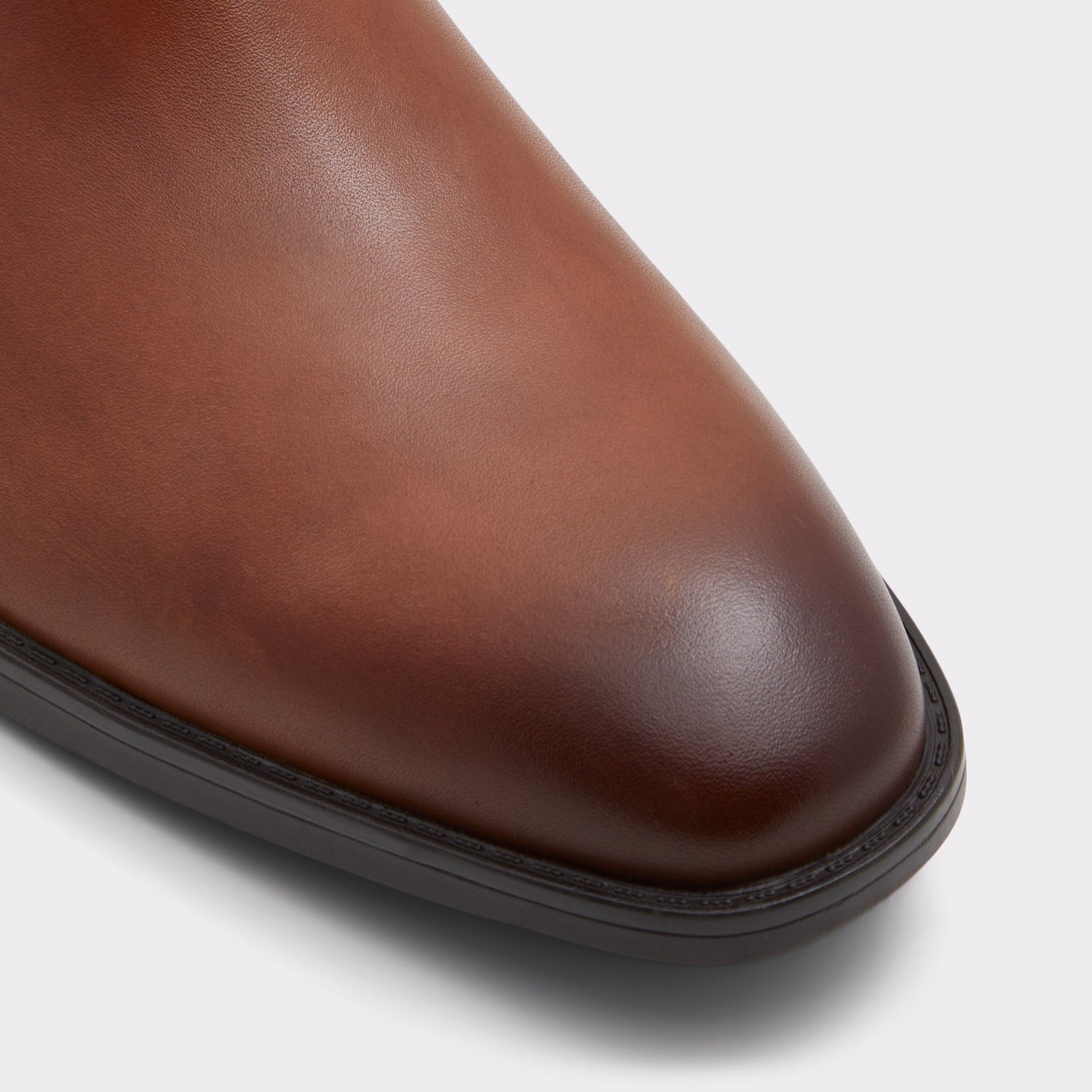 Close-up of the Cognac Chambers Chelsea boot
