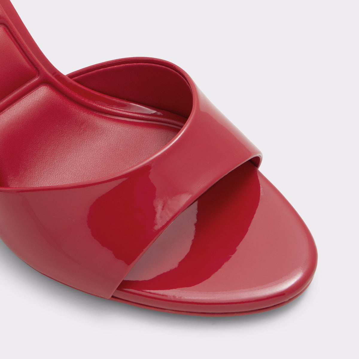 Close-up of the Red Aitana Sling back heeled sandal