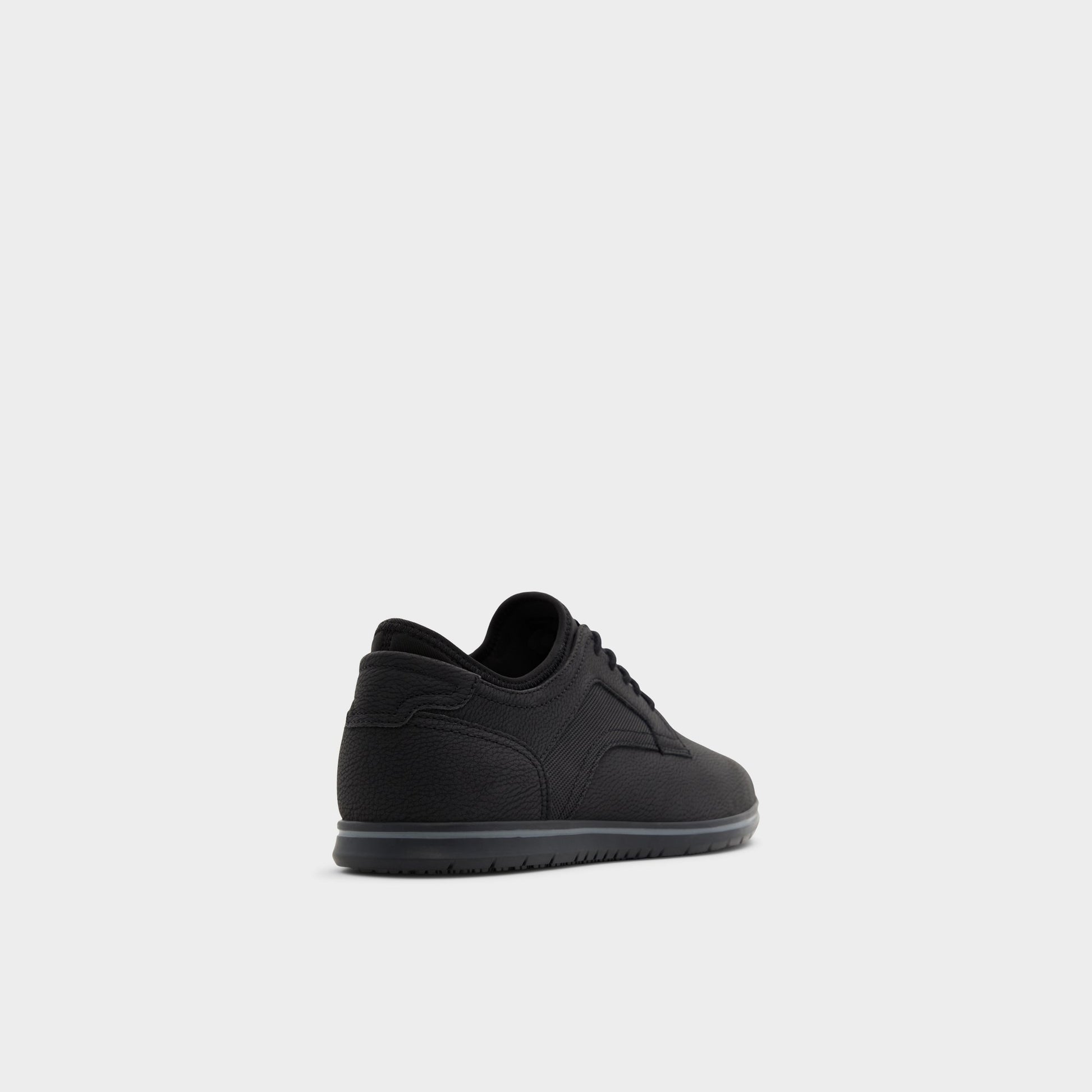 Three-quarter angle of Black Drymos Oxford shoe's back side