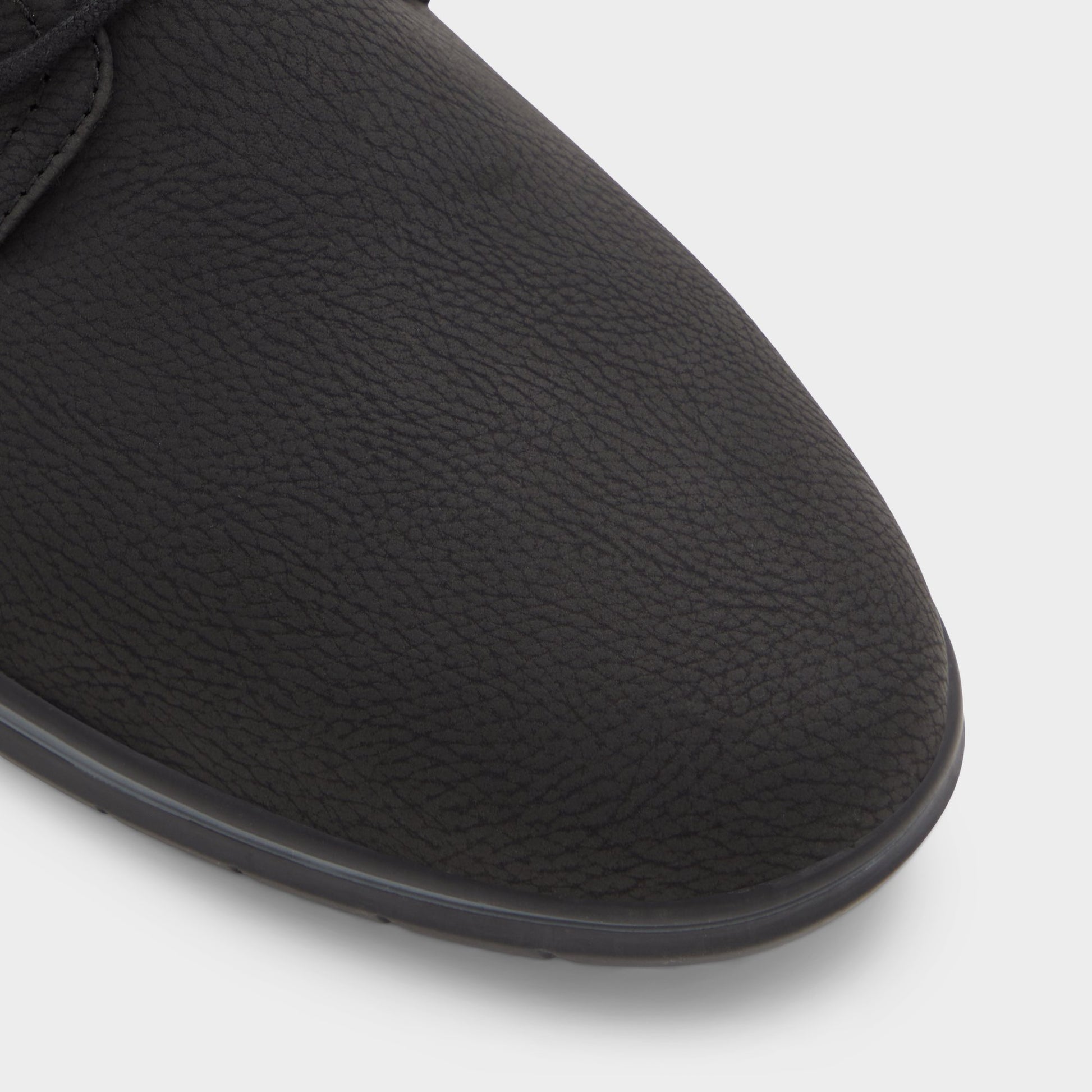 Close-up of the Black Drymos Oxford shoe