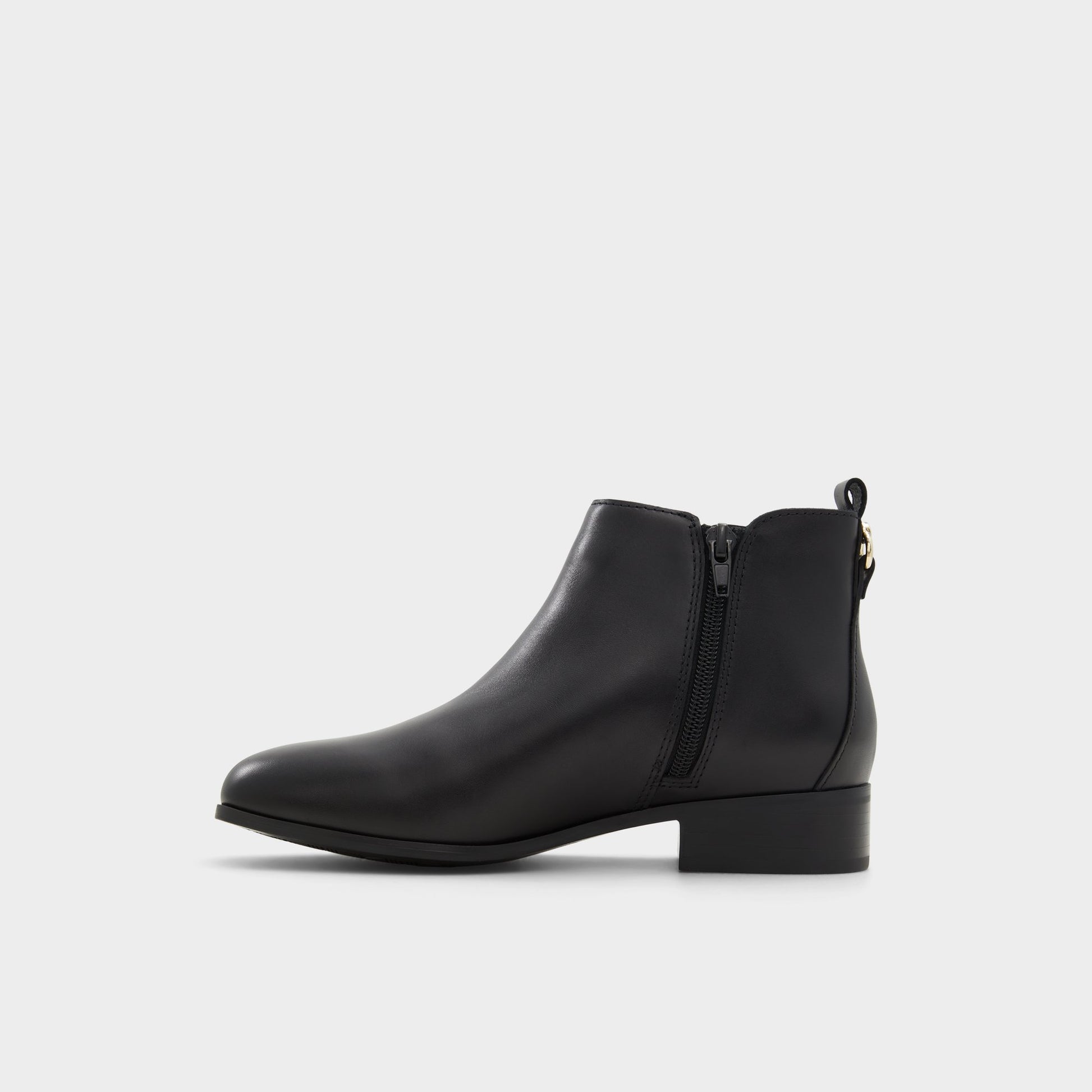 Side view of Black Verity Chelsea boot