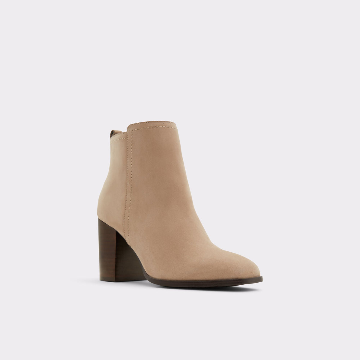 Three-quarter angle of Other Dark Beige Reva Ankle boot's front side
