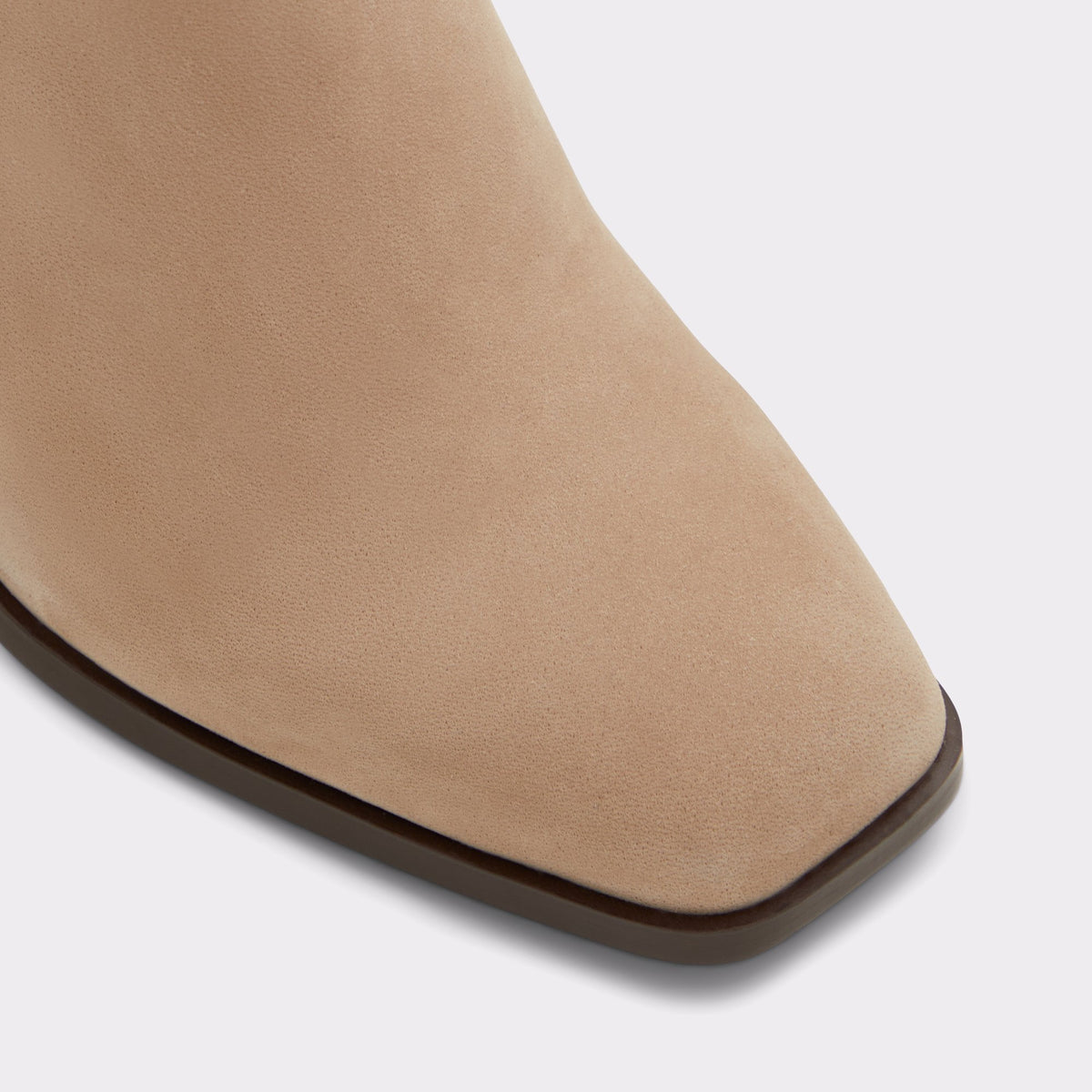 Close-up of the Other Dark Beige Reva Ankle boot