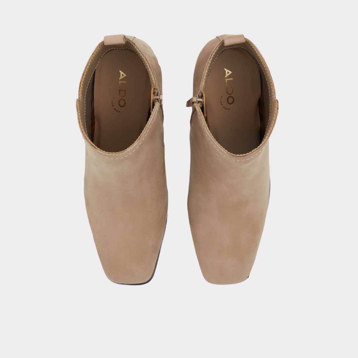Top-down view of the Other Dark Beige Reva Ankle boot
