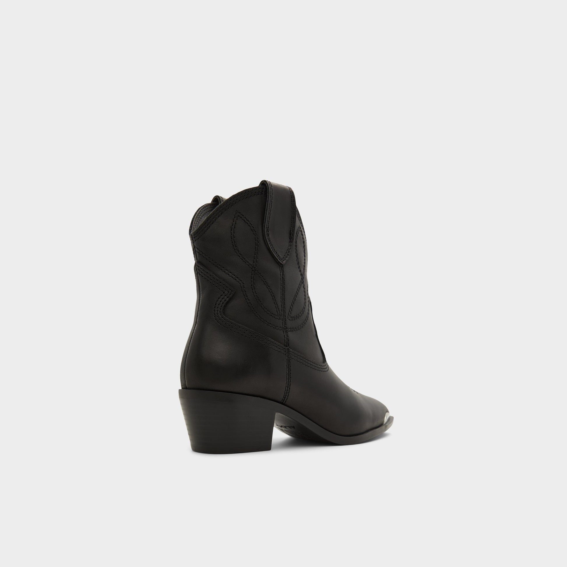 Three-quarter angle of Black Valley Western boot's back side