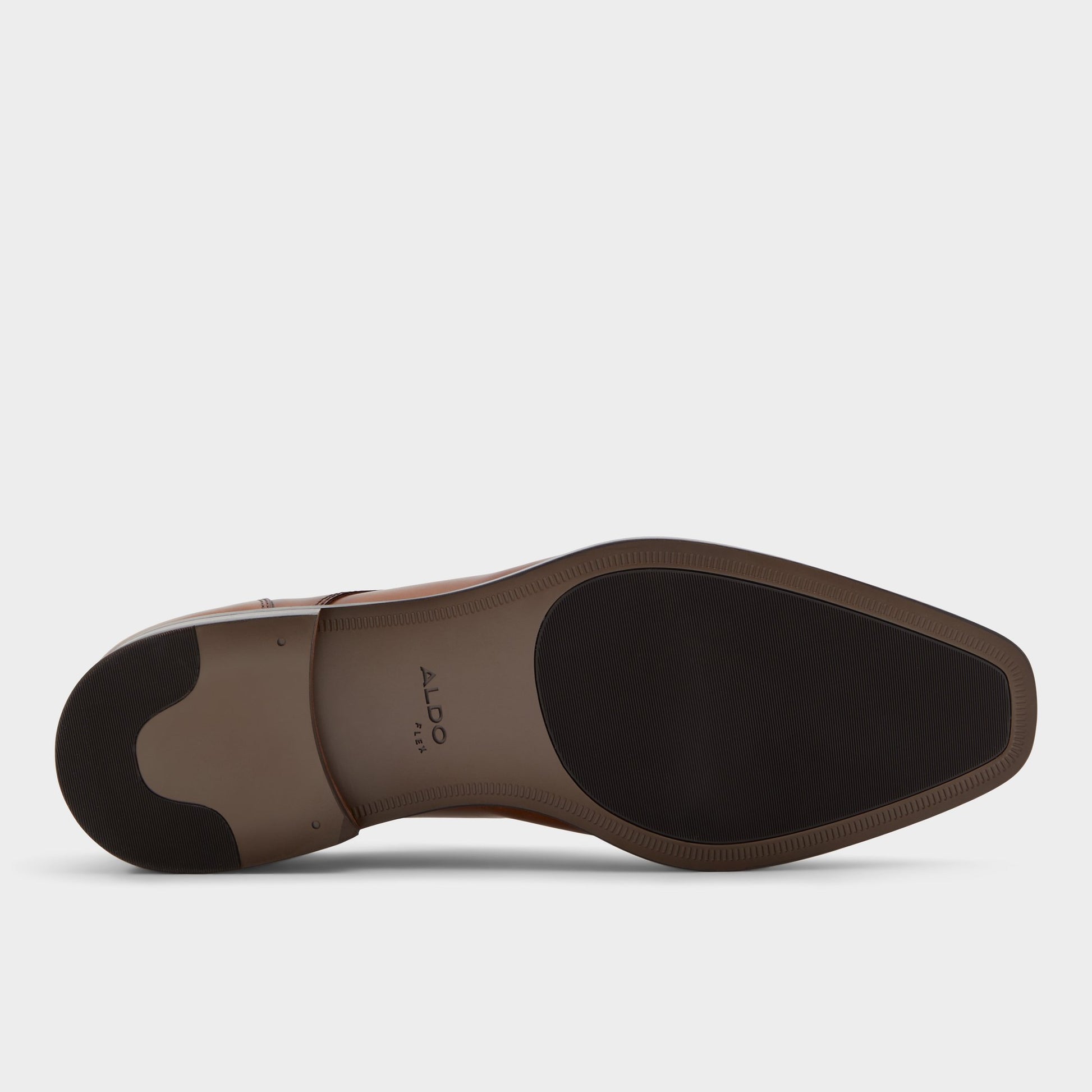 View of Cognac Callahan Derby shoe's sole